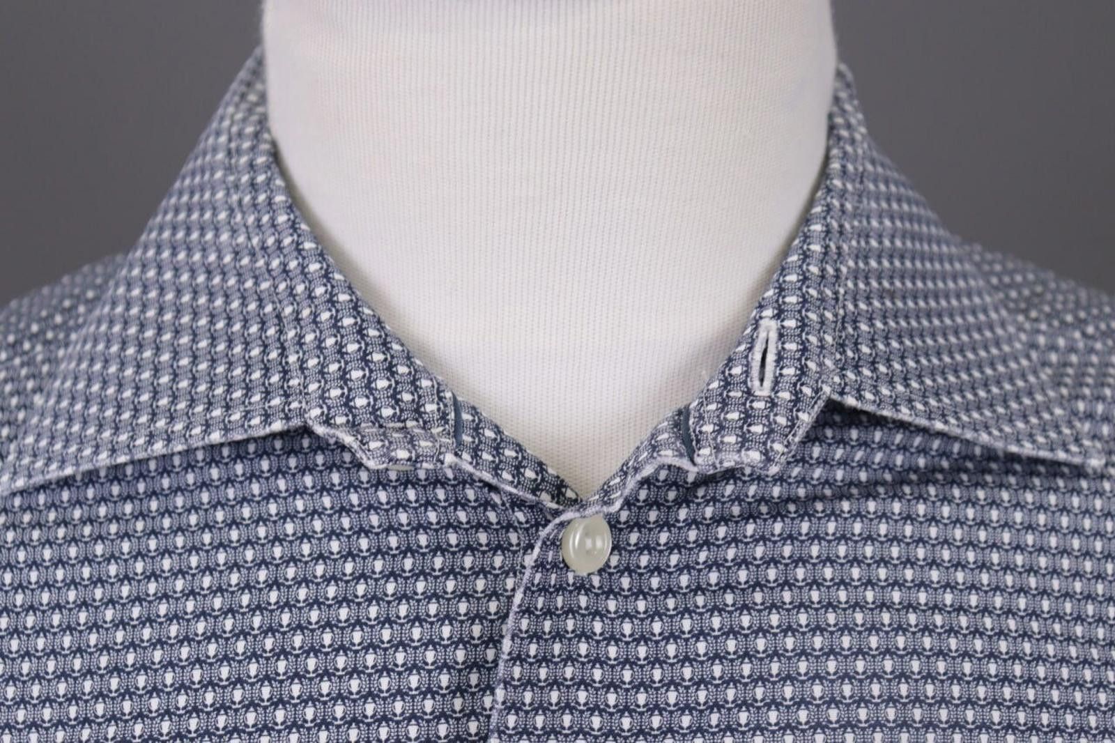 Eton Eton Slim Fit Luxury Printed Poplin Dress Shirt Size 42 16.5 Size US M / EU 48-50 / 2 - 4 Thumbnail