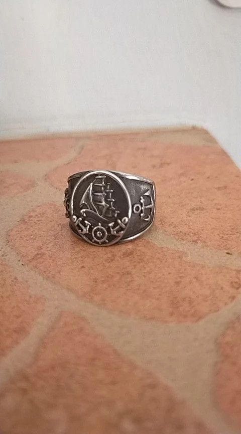 Jewelry Nordic Sailboat Pirate Ring Jewelry Streetwear Fashion Gift Size ONE SIZE - 1 Thumbnail