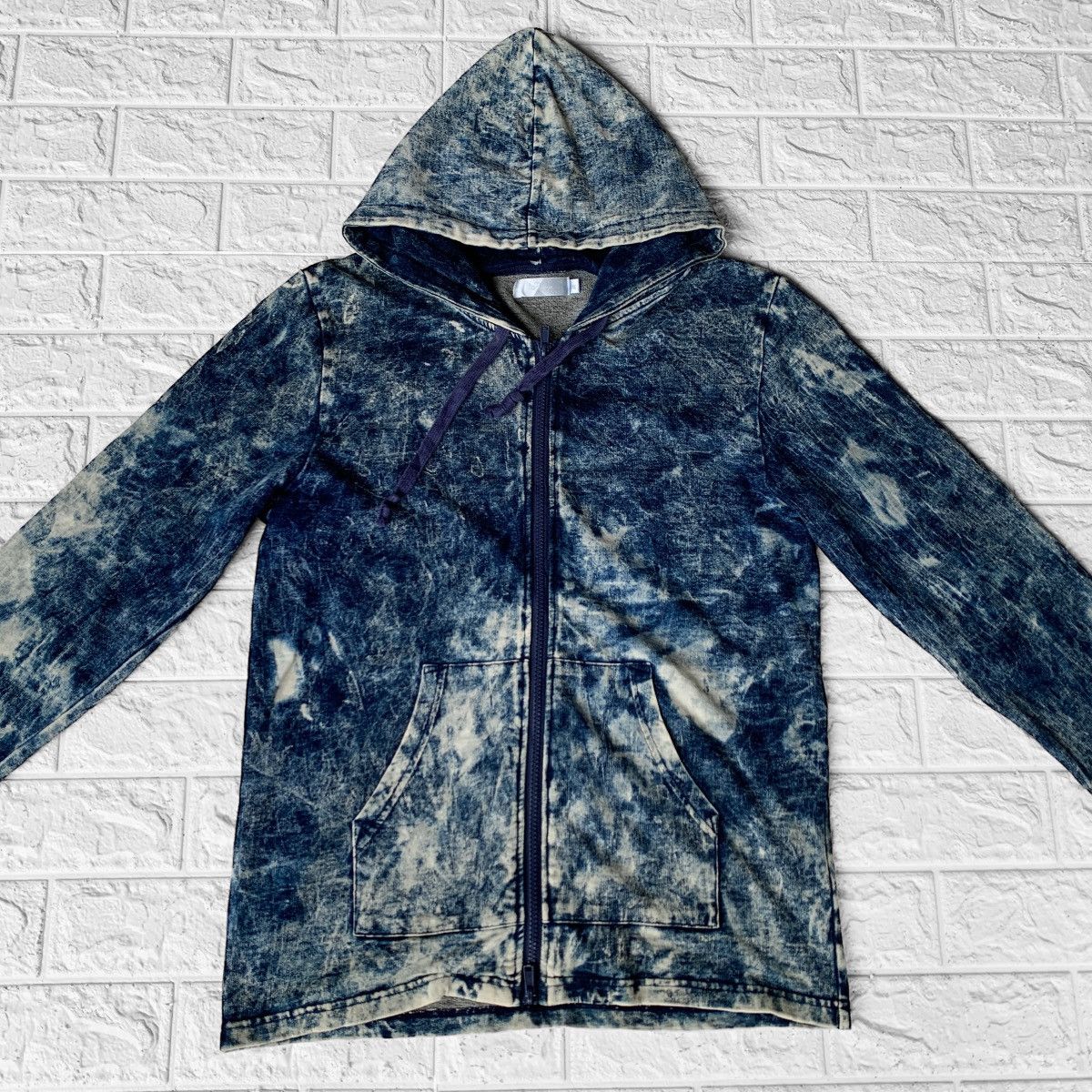 GOSTAR DE FUGA × Japanese Brand Rings Acid Wash Zipper Hoodie Size US S / EU 44-46 / 1 - 4 Thumbnail