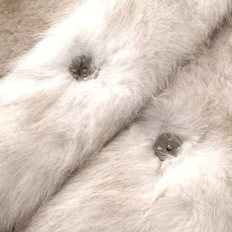 Designer × Vintage Winter Fluffy Oversized Trendy Faux Fur Warm Coat Size M / US 6-8 / IT 42-44 - 7 Thumbnail