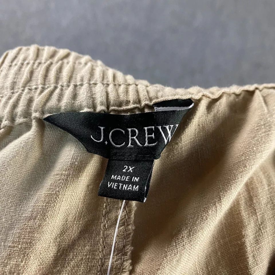 J.Crew J Crew Pants Women's 2X Beige Jogger Taper Drawstring NWT Size 40" / US 18 - 6 Thumbnail