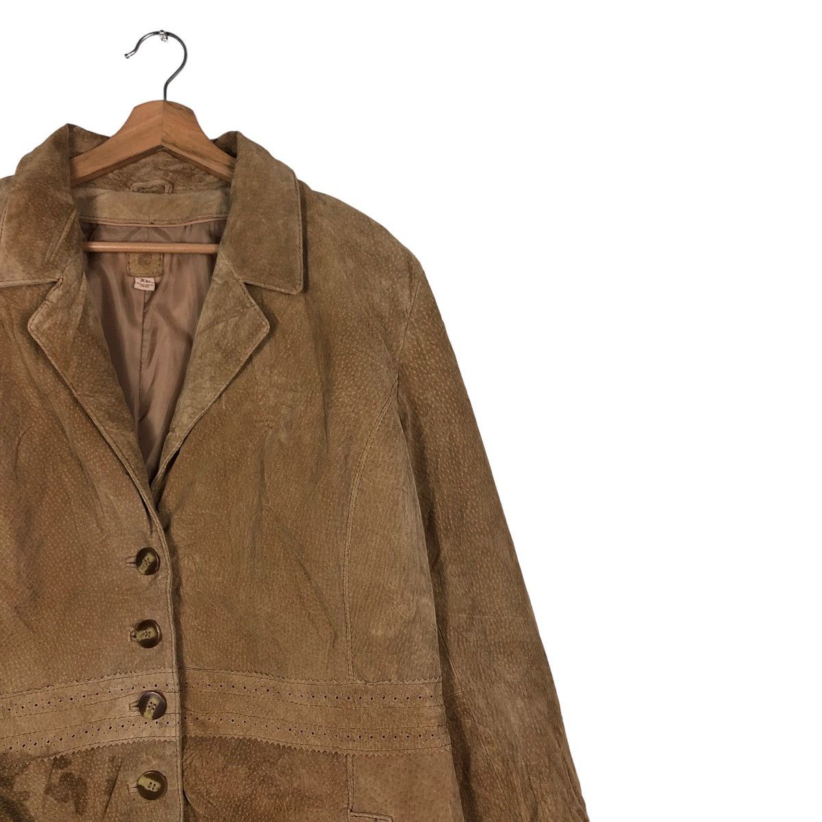 Genuine Leather 🔥Vintage Long Jacket Double Breast LW Issey Miyake Leather Size US XL / EU 56 / 4 - 6 Thumbnail