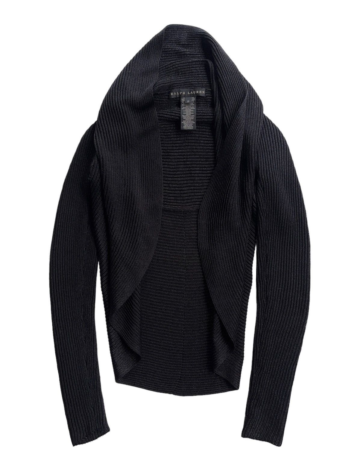Ralph Lauren RL Black Label Shrug Metallic Fibre Knit Cardigan Size XS / US 0-2 / IT 36-38 - 1 Thumbnail