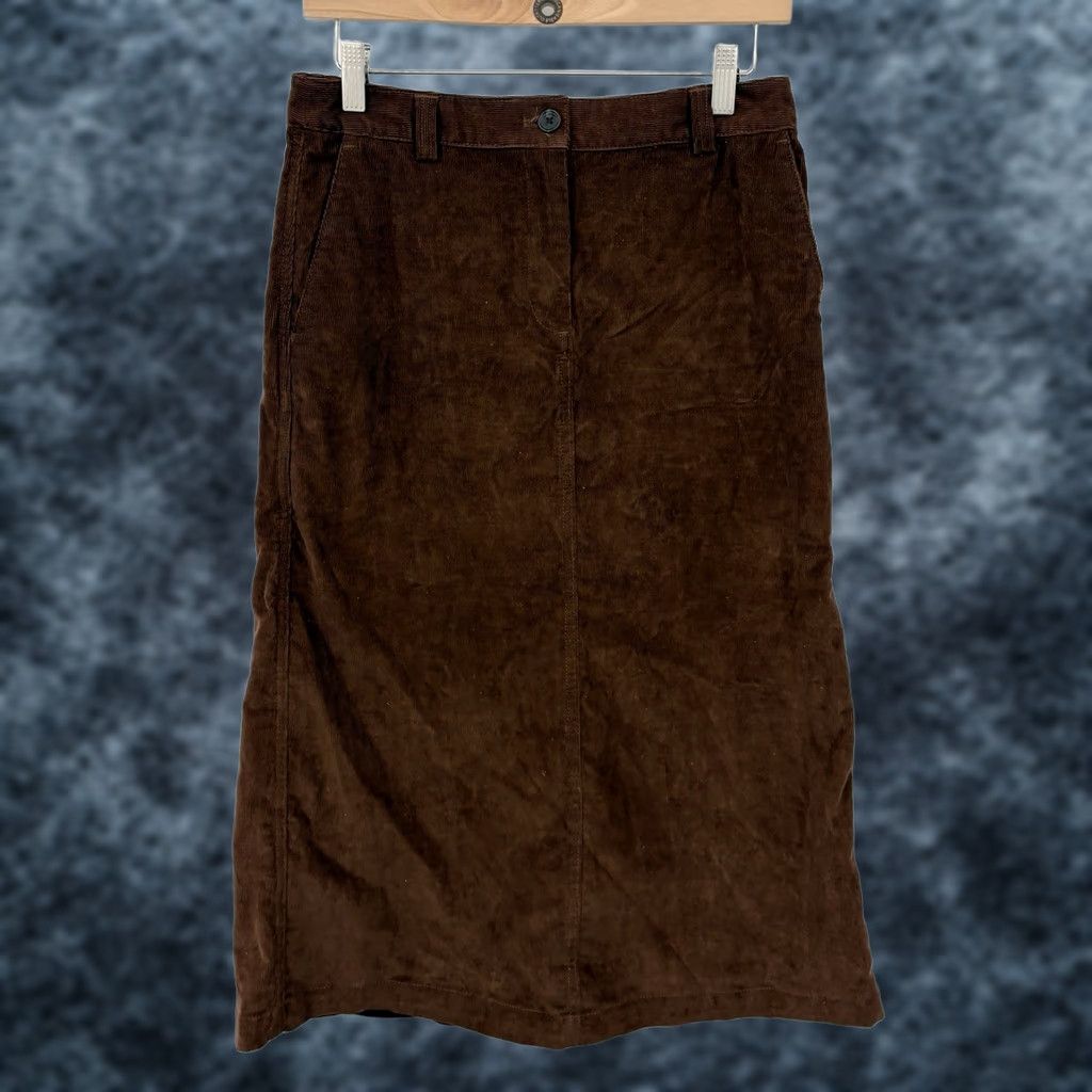 Aritzia Aritzia Sunday Best Miko Corduroy Midi Skirt 2 Brown Low Rise Indie Capsule Boho Skirt Brown Midi Womens 90s City Blended Style Slit Size 26" / US 2 / IT 38 - 1 Thumbnail