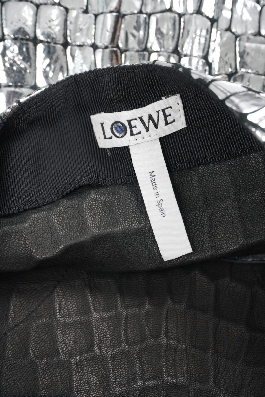 Loewe Loewe Silver Croc Skirt Size 28" / US 6 / IT 42 - 8 Thumbnail