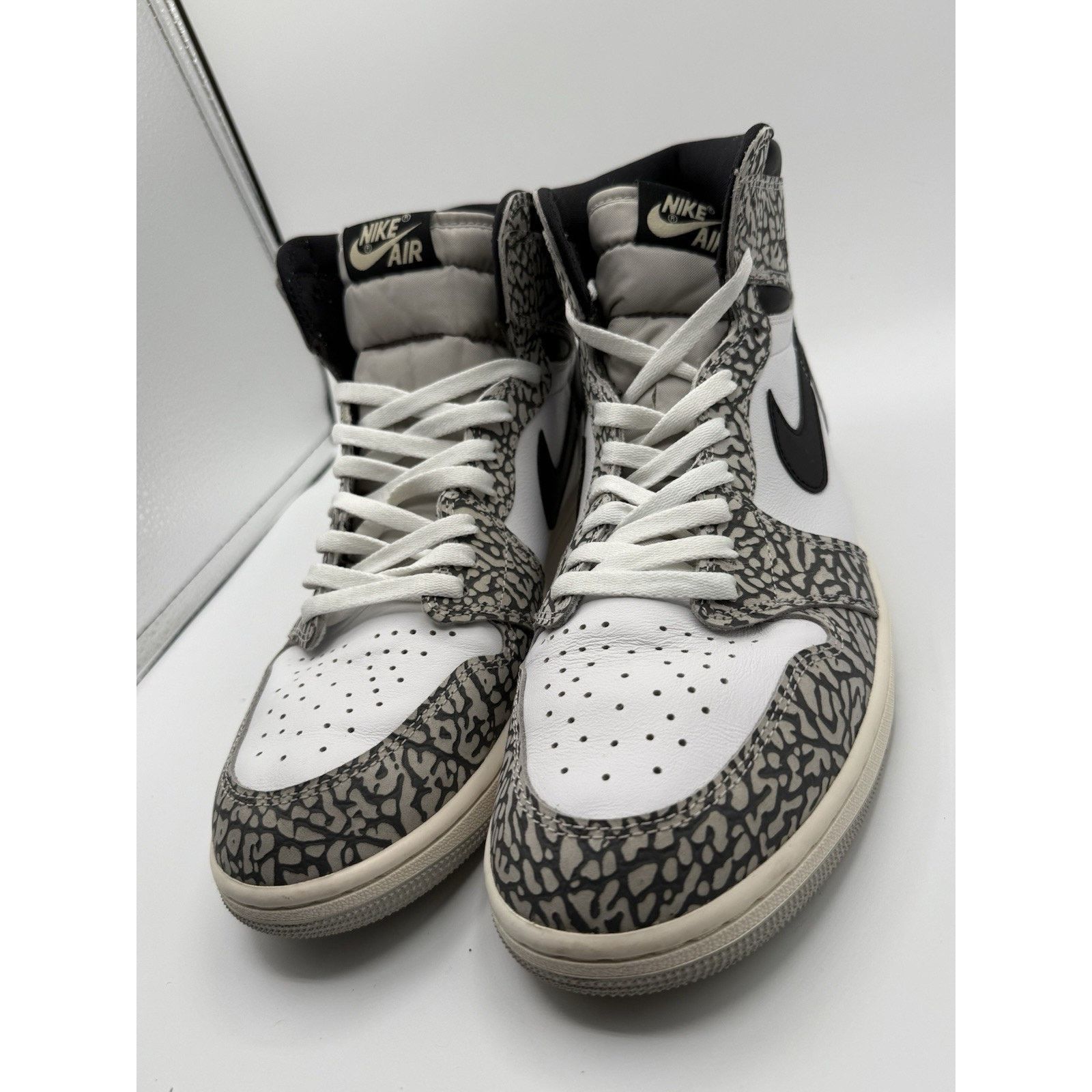 Nike Nike Air Jordan 1 One High White Cement DZ5485-052 Size 13 Size US 13 / EU 46 - 4 Thumbnail