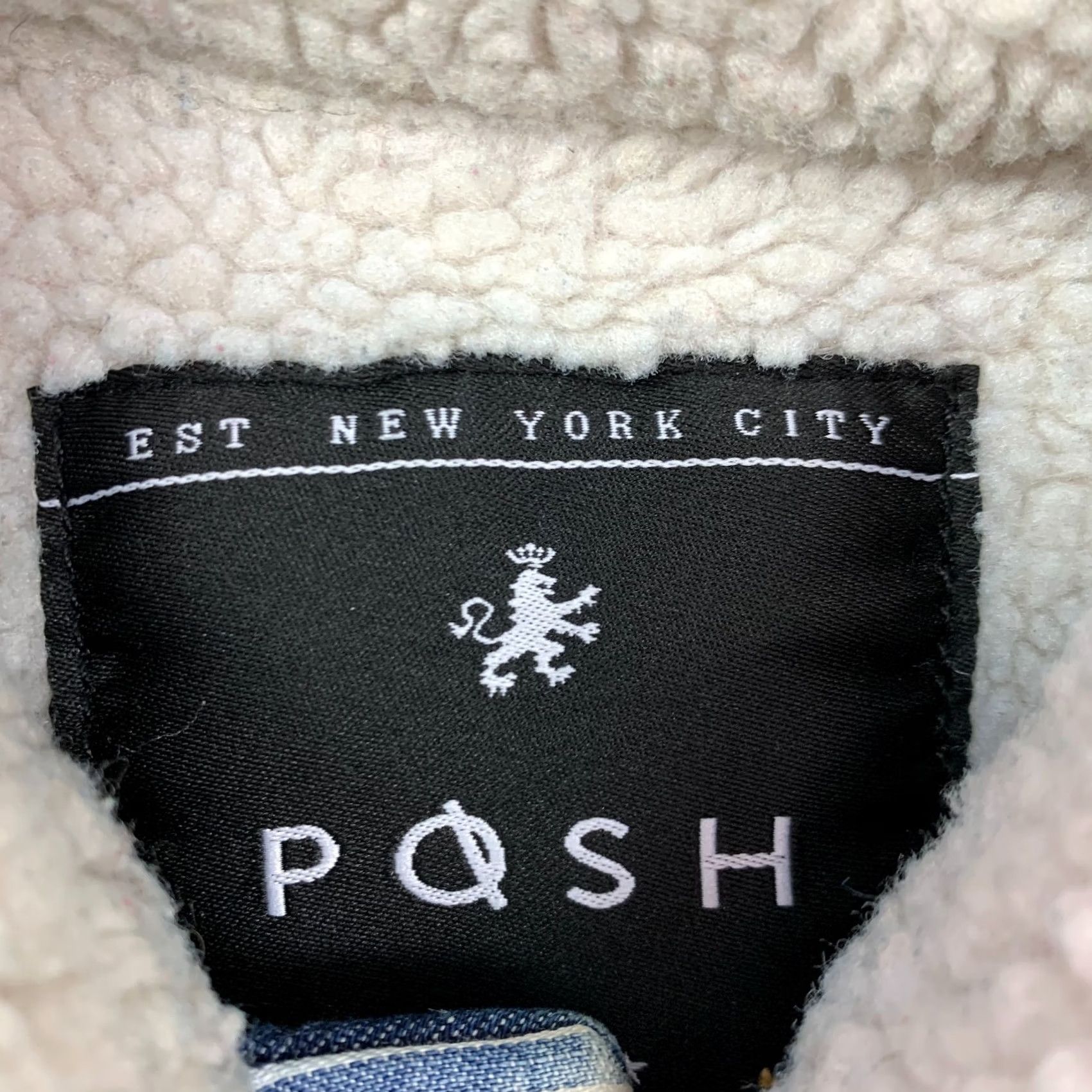 Denime Posh Denim Jacket Sherpa Lined Button Adult Medium Blue Size US M / EU 48-50 / 2 - 6 Thumbnail