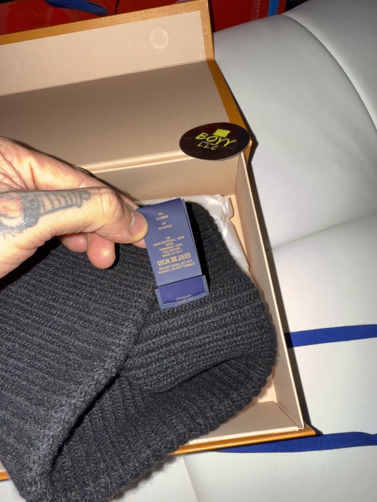 Louis Vuitton Louis vuitton wool logo beanie Size ONE SIZE - 4 Thumbnail