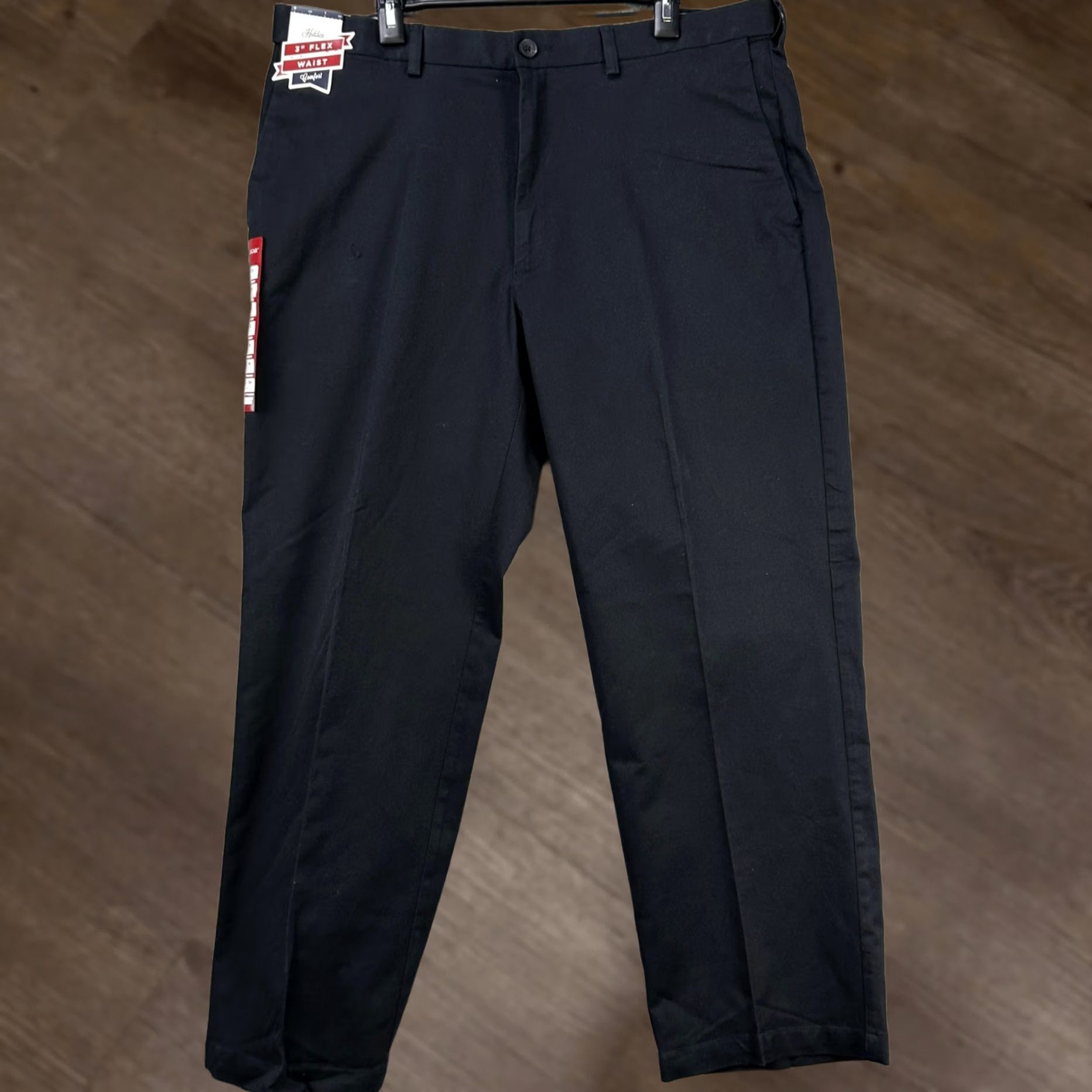 Haggar Haggar Mens Work To Weekend Pro Trouser Pants 40X29 Black Stretch Uniform Workwear NEW Size US 40 / EU 56 - 1 Thumbnail