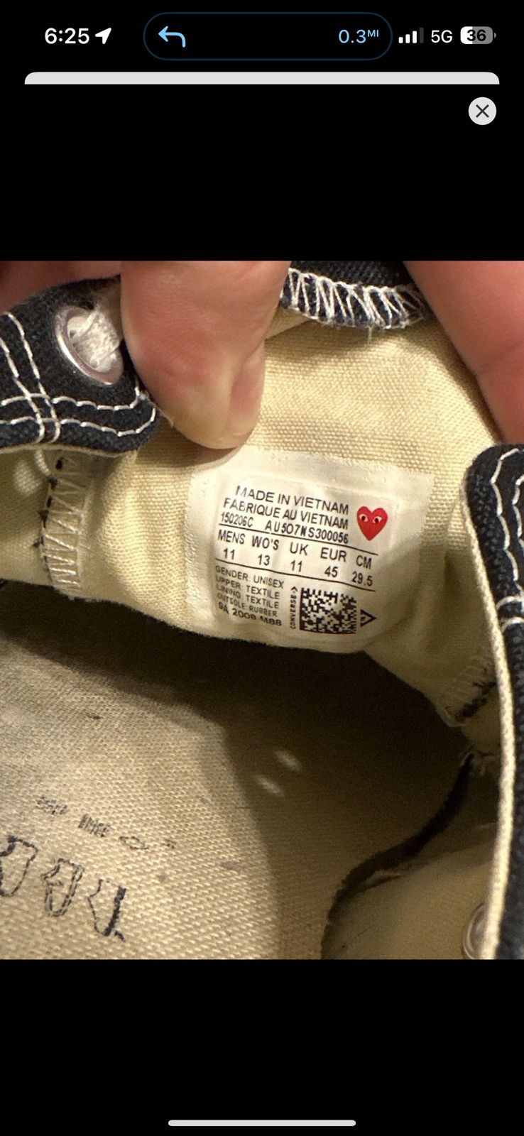 CDG by Comme des Garcons Comme De Garcons Converse collab Size US 9 / EU 42 - 9 Thumbnail