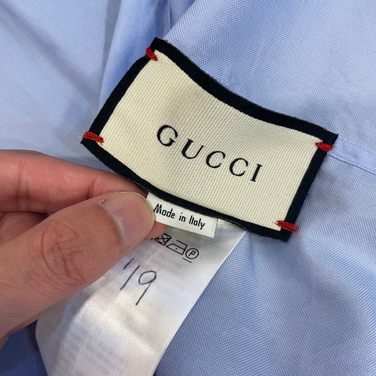 Gucci Gucci laurel logo harp shirts Size US L / EU 52-54 / 3 - 9 Thumbnail