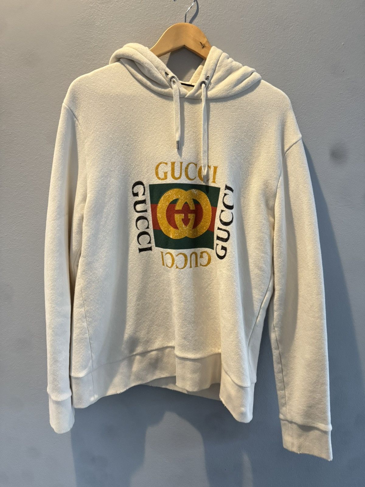 Gucci Gucci oversized white hoodie Size US M / EU 48-50 / 2 - 1 Thumbnail