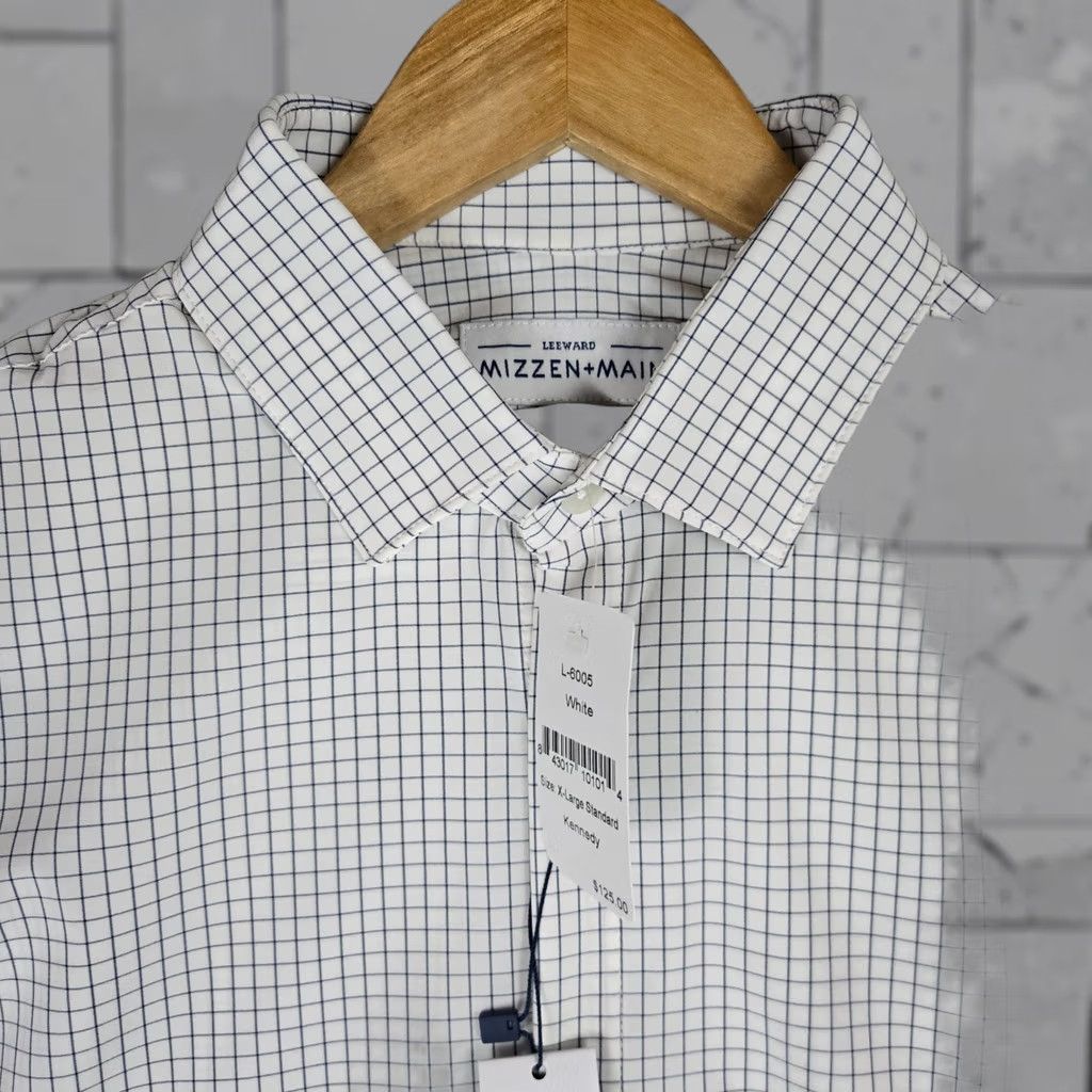 Mizzen+Main Mizzen+Main Leeward New 25 Mens XL Performance Button Front Shirt Graph Check Size US XL / EU 56 / 4 - 1 Thumbnail