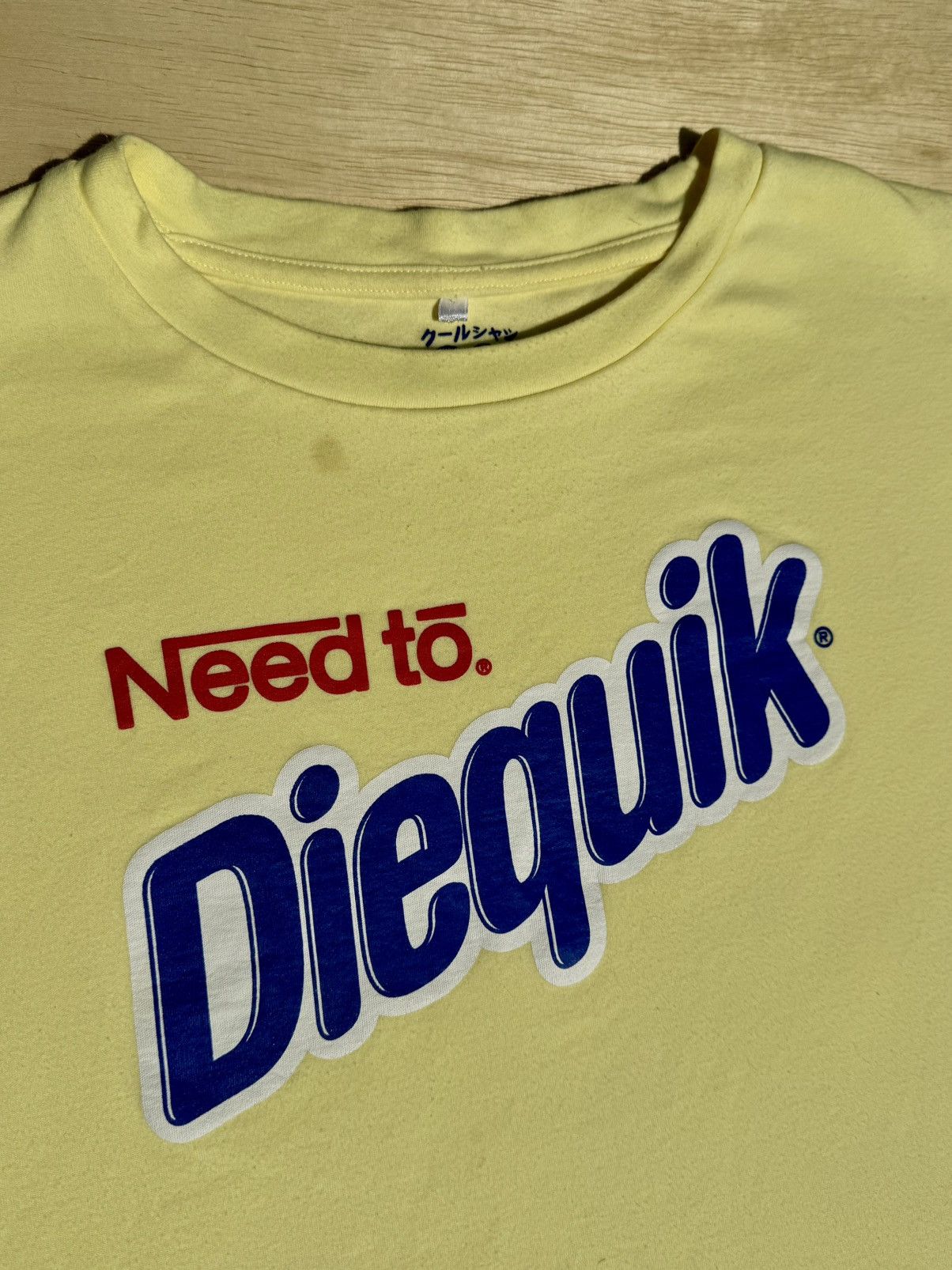 Japanese Brand × Vintage Nesquick 90’s Parody Goth Humor Logo Y2K Japanese T-Shirt Size US M / EU 48-50 / 2 - 1 Thumbnail