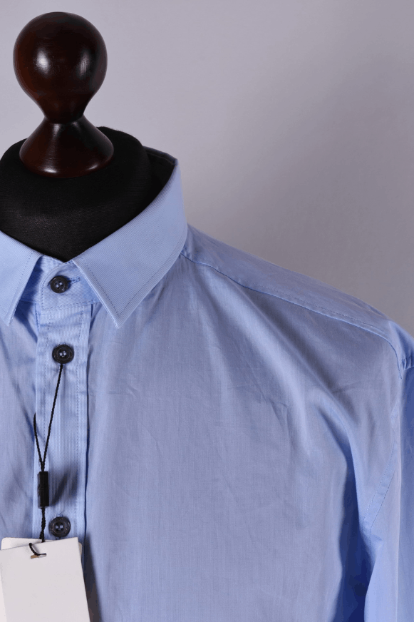 Dolce & Gabbana D&G Dolce & Gabbana Brad Light Blue Dress Shirt Size L Size US L / EU 52-54 / 3 - 3 Thumbnail