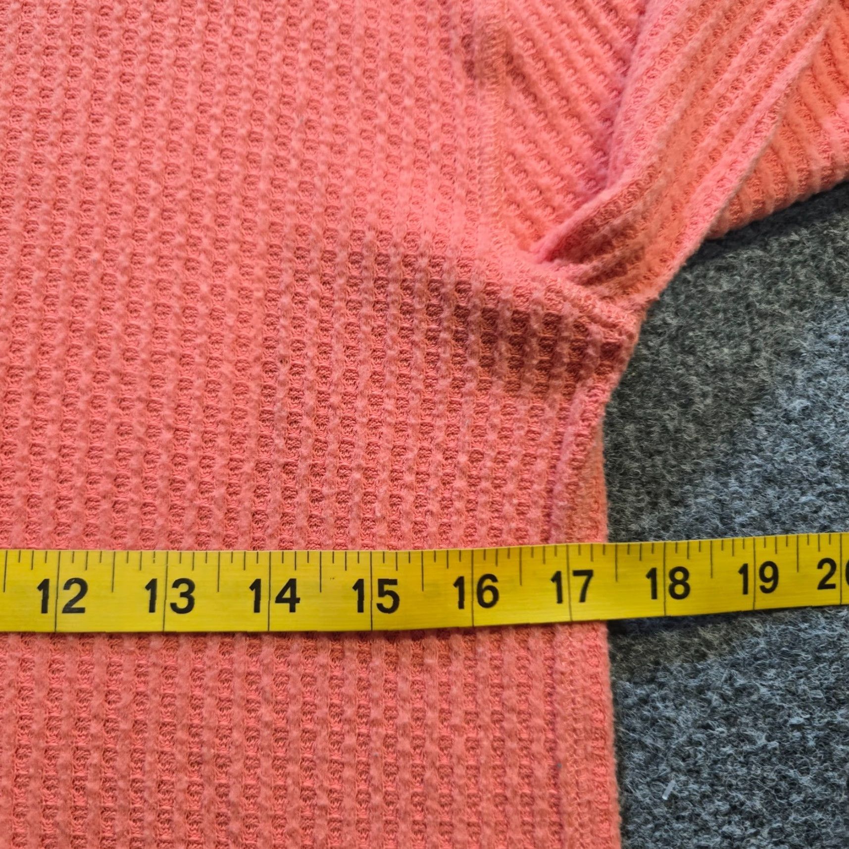 CLOT Standard Cloth Top Womens Size Small Orange Thermal Waffle Knit Capsule Casual Size S / US 4 / IT 40 - 6 Thumbnail