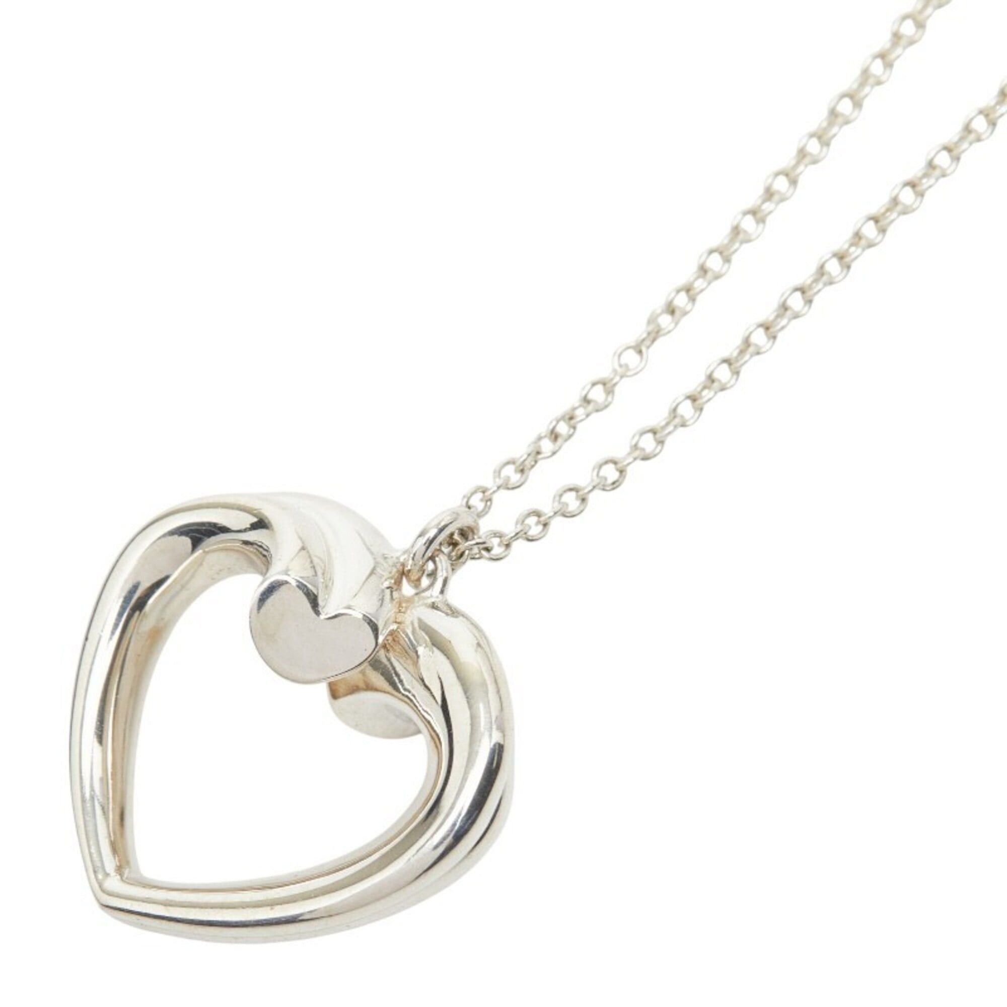 Tiffany & Co. Tiffany & Co. Paloma Picasso New Tenderness Heart Chain Pendant Necklace, SV925 Silver, Women's. Size ONE SIZE - 1 Thumbnail