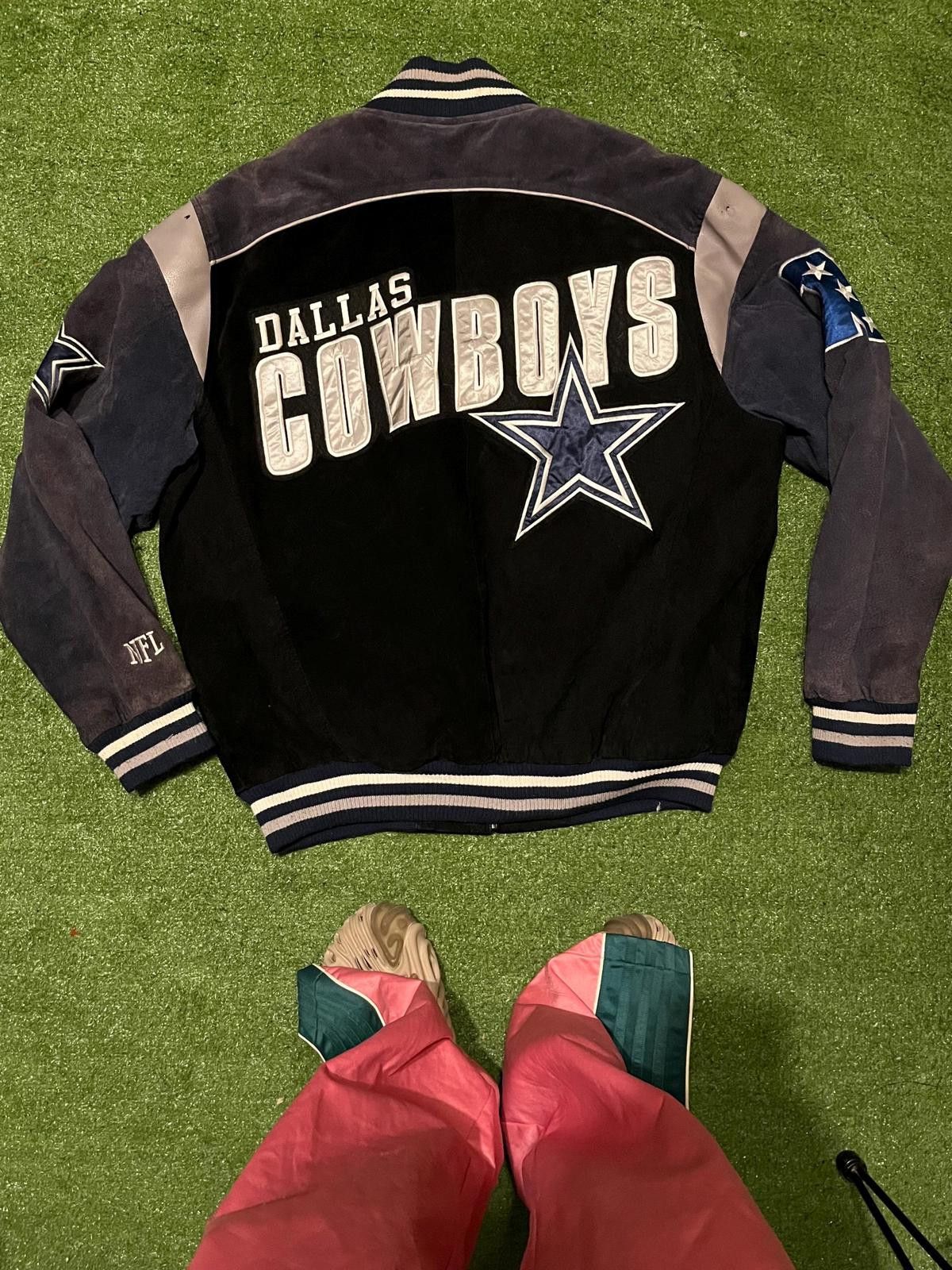 NFL Vintage Dallas Cowboys Leather and Suede Jacket Size ONE SIZE - 2 Thumbnail