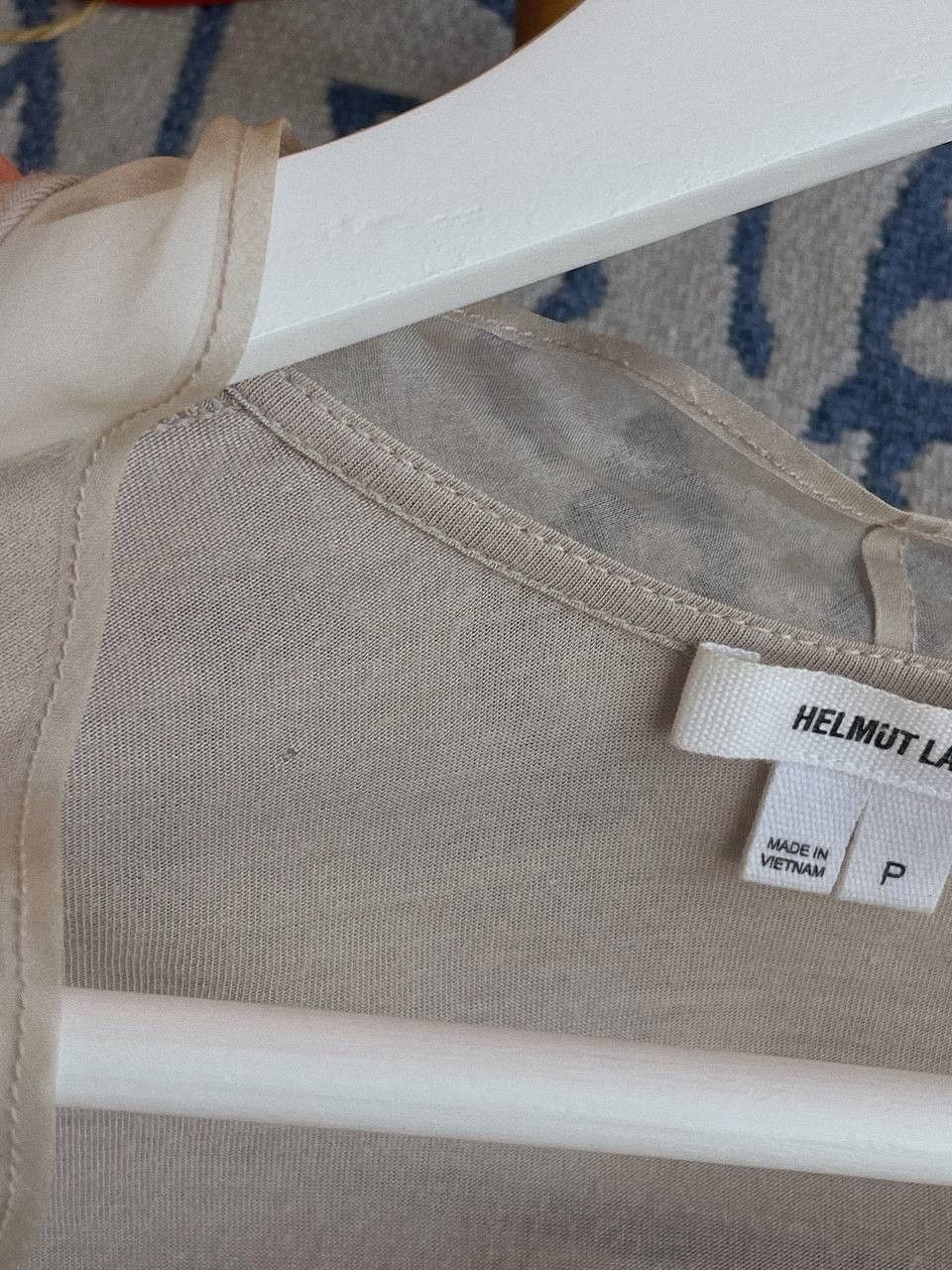 Helmut Lang Helmut Lang Cardigan Beige Sheer Silk Lace Trim Size S / US 4 / IT 40 - 11 Thumbnail
