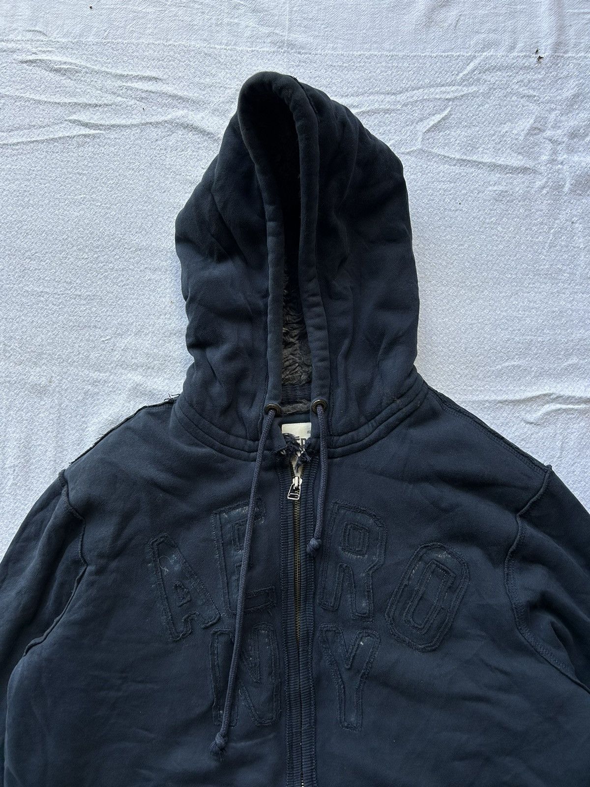 Aeropostale Aeropostale Zip Faux Hoodie Navy Ifsixwasnine Lgb Size US L / EU 52-54 / 3 - 6 Thumbnail