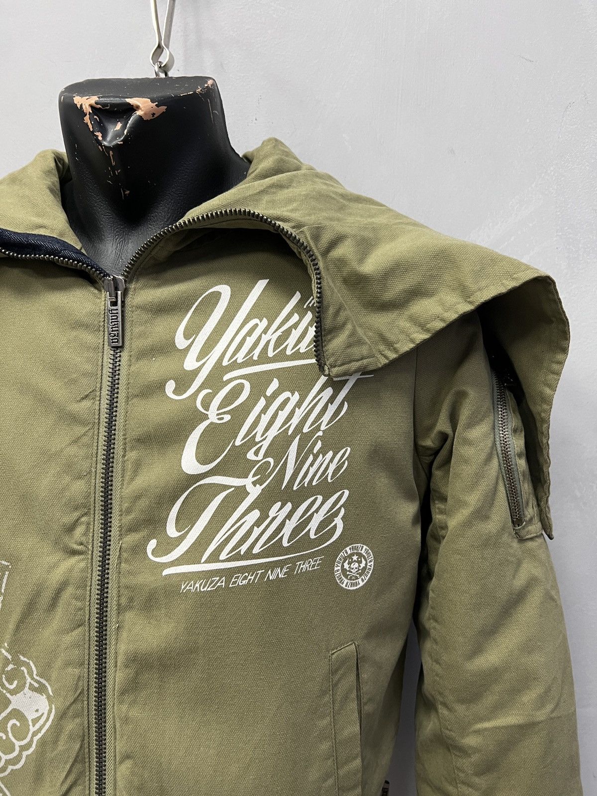Hysteric Glamour Vintage Yakuza Eight Nine if six was nine Puffer Jacket Size US M / EU 48-50 / 2 - 2 Thumbnail