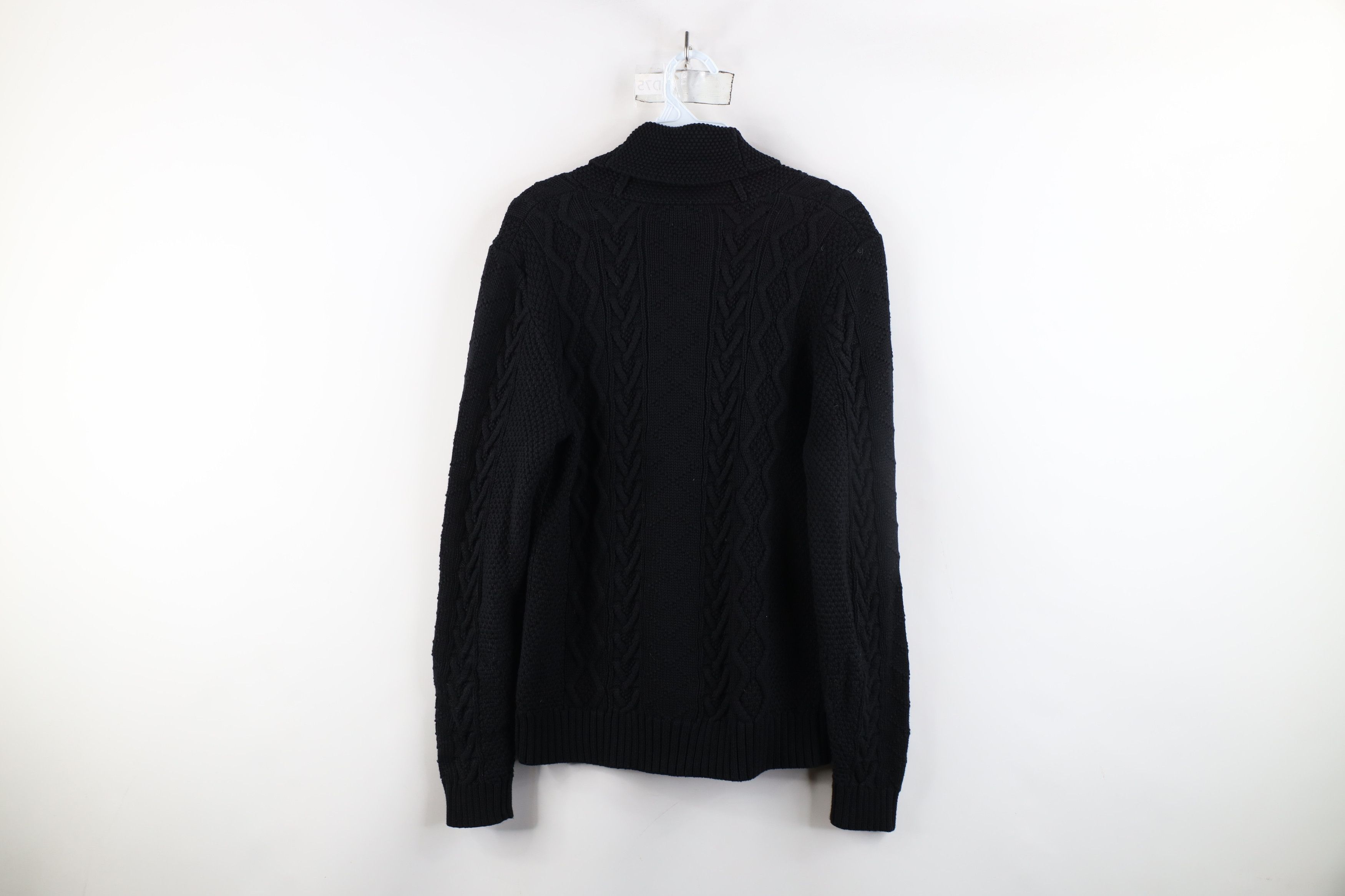 Ralph Lauren × Vintage Vintage 90s Ralph Lauren Cable Knit Cardigan Sweater Size L / US 10 / IT 46 - 7 Thumbnail