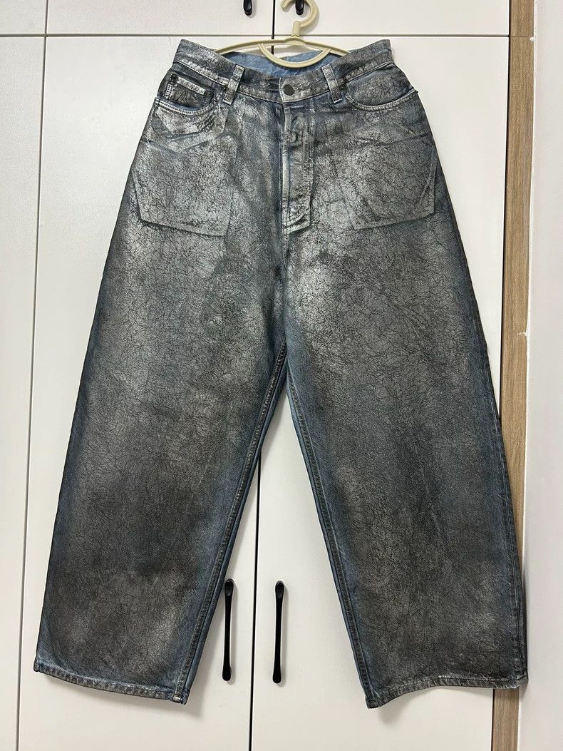 Acne Studios acne studios Silver silhouette jeans 2502-Nextarrow Size US 28 / EU 44 - 1 Thumbnail