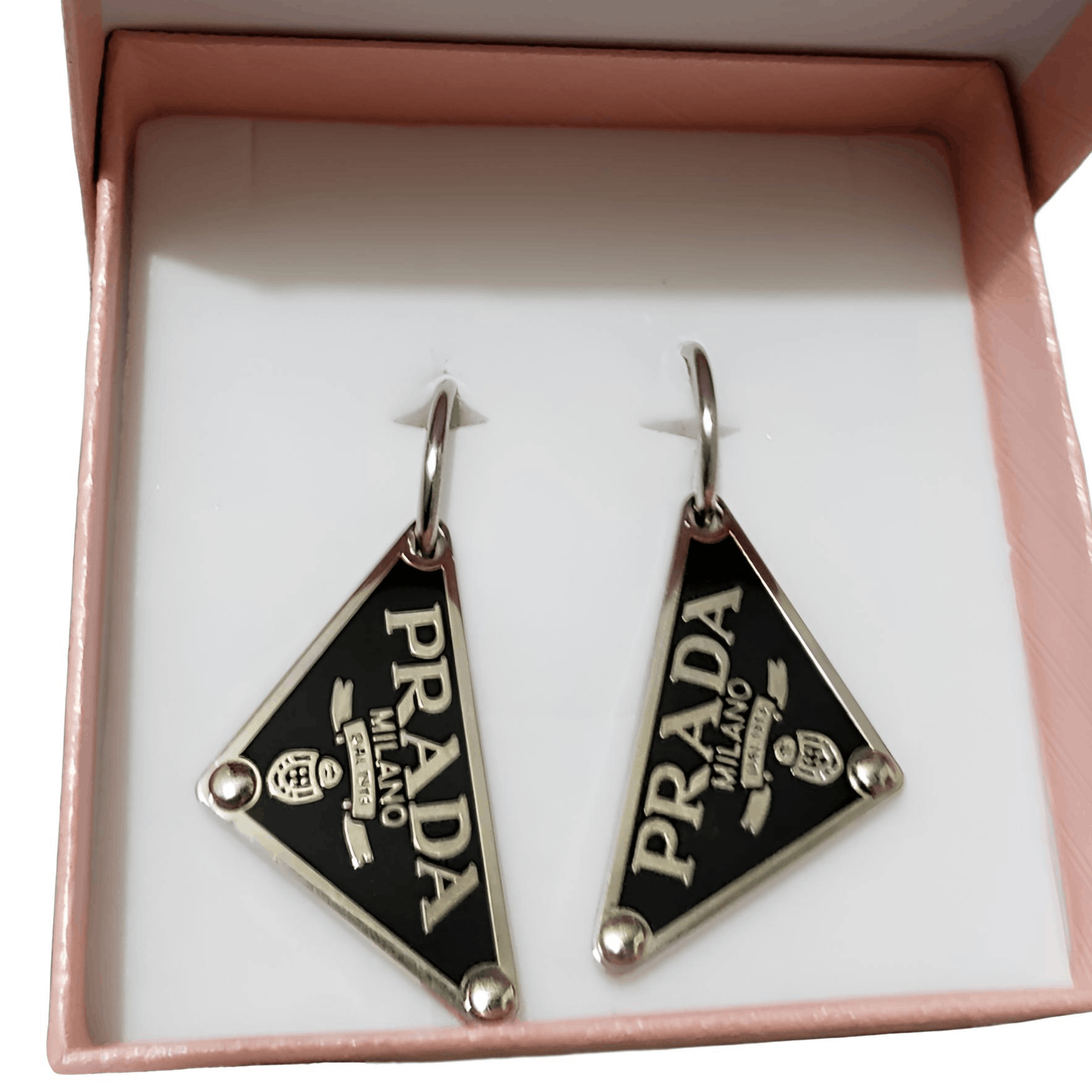 Other Pr*da New triangle women pair of earrings Size ONE SIZE - 1 Thumbnail