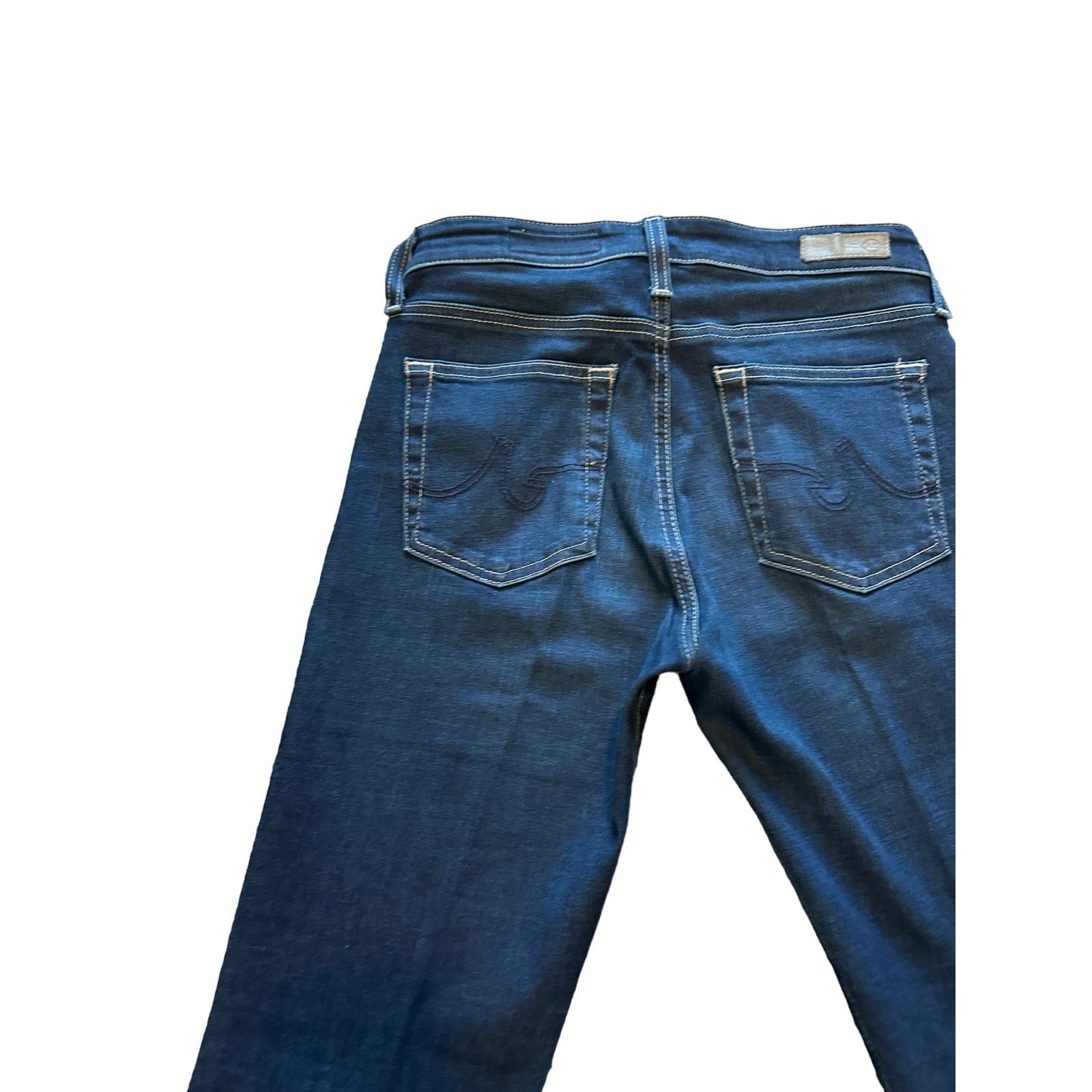 AG Adriano Goldschmied AG 27 The Farrah High Rise Skinny Ankle Dark Wash Blue Jeans Size 27" / US 4 / IT 40 - 14 Thumbnail