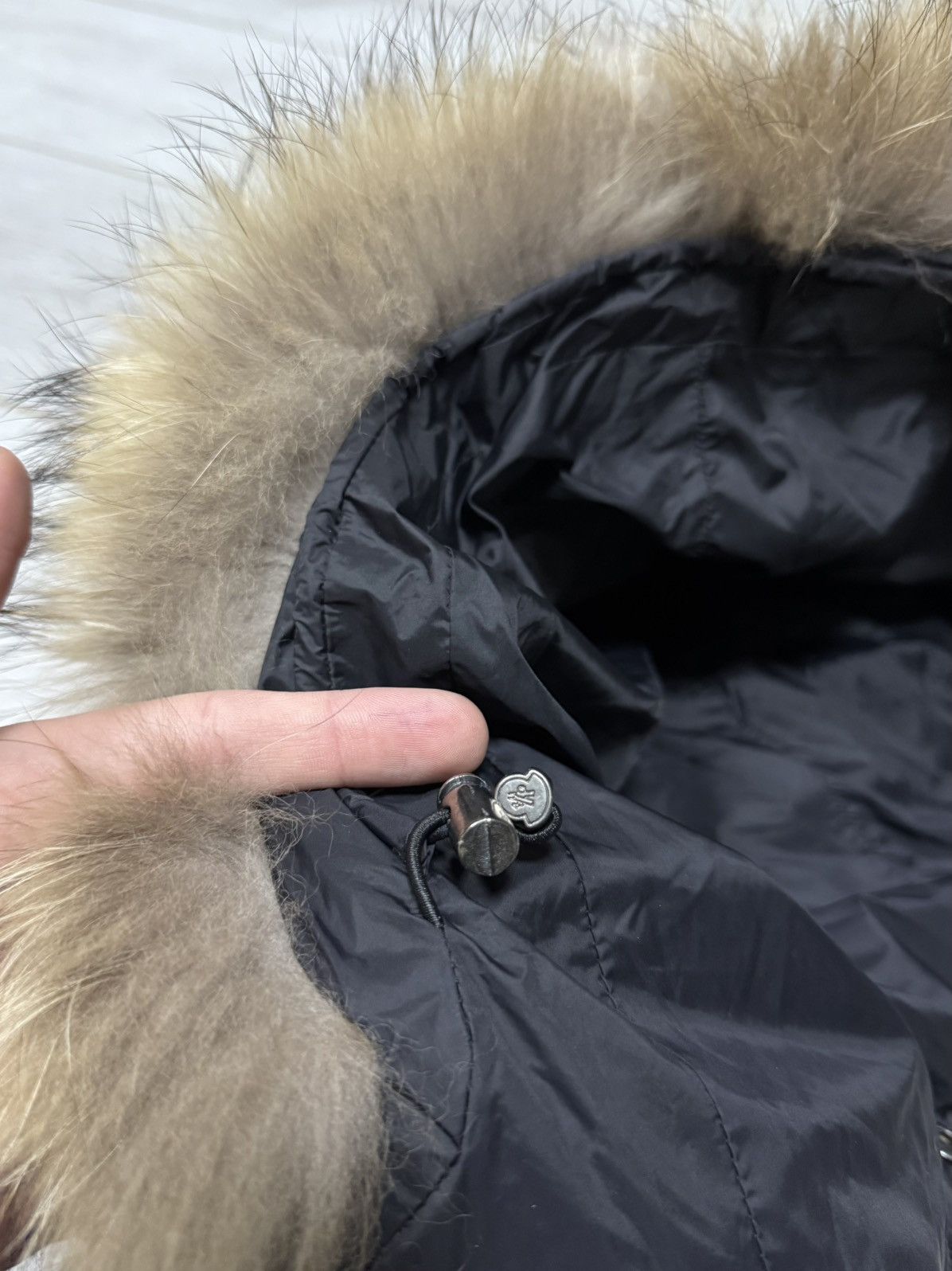 Moncler Moncler fur puffer down hood Size ONE SIZE - 5 Thumbnail