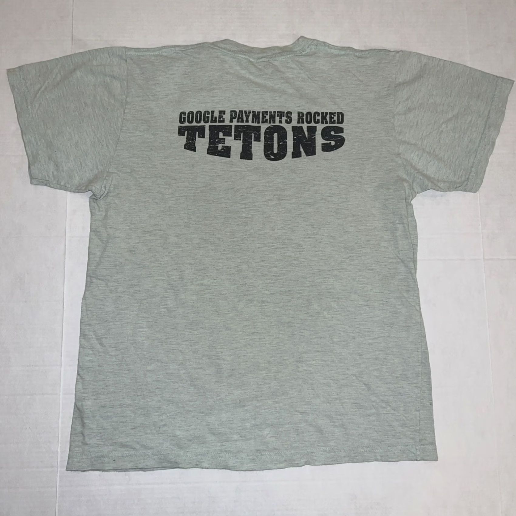Vintage VINTAGE Google Payments Rocked Tetons 2016 Tee Shirt M Gray Astro Boy Graphic Tee Mens Size US M / EU 48-50 / 2 - 6 Thumbnail