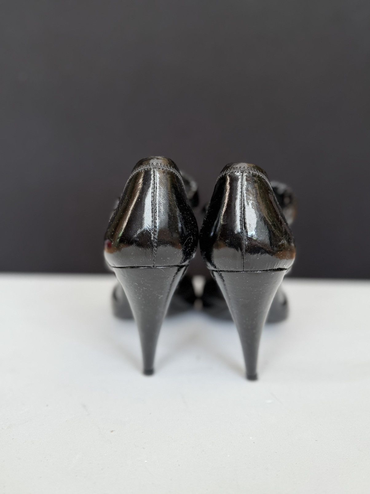 Prada Prada Black Patent Leather Heels Sizes 39 Size US 9 / IT 39 - 6 Thumbnail
