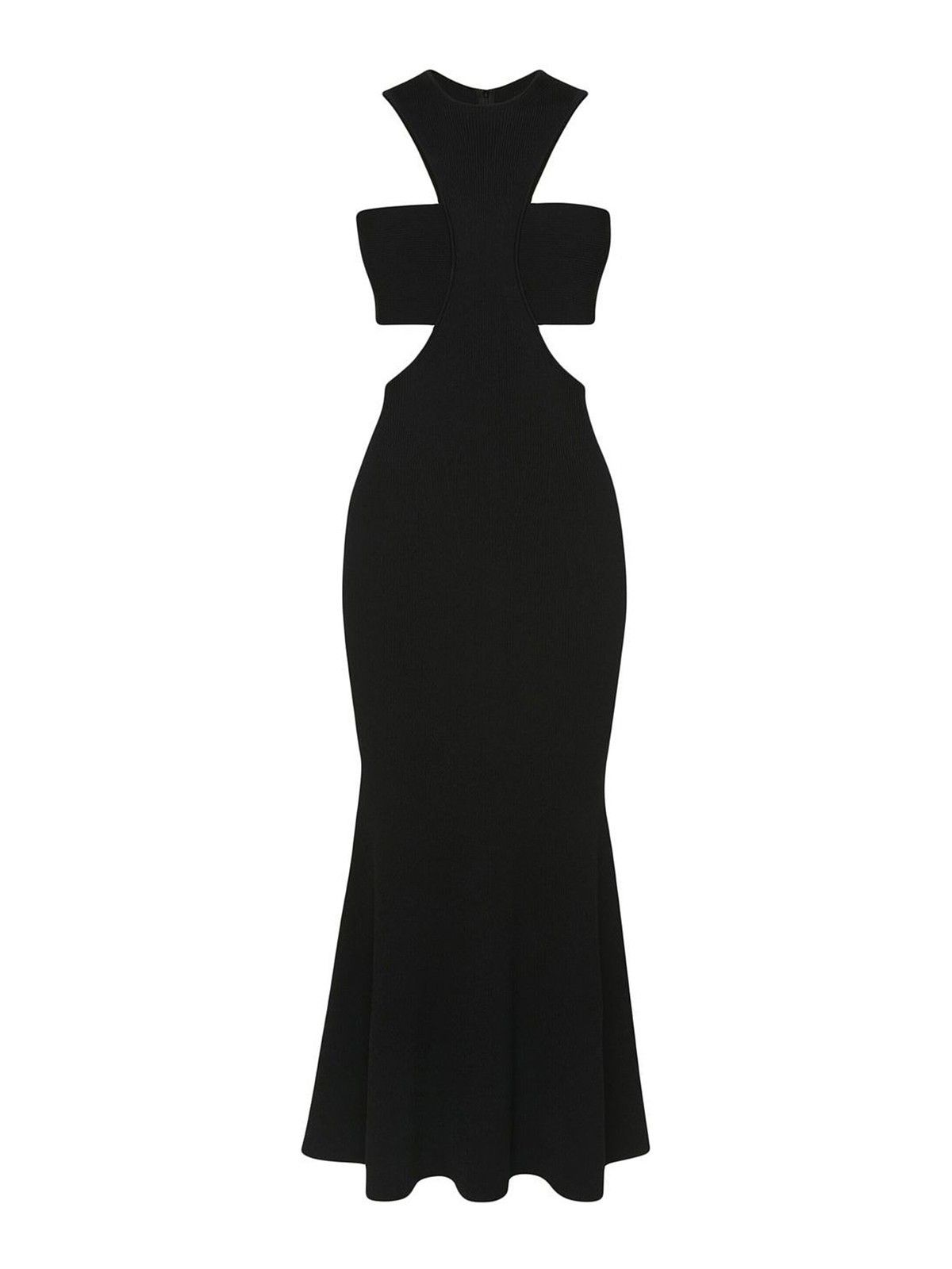 Alexander McQueen o1y0325 Midi Dress in Black Size M / US 6-8 / IT 42-44 - 1 Thumbnail