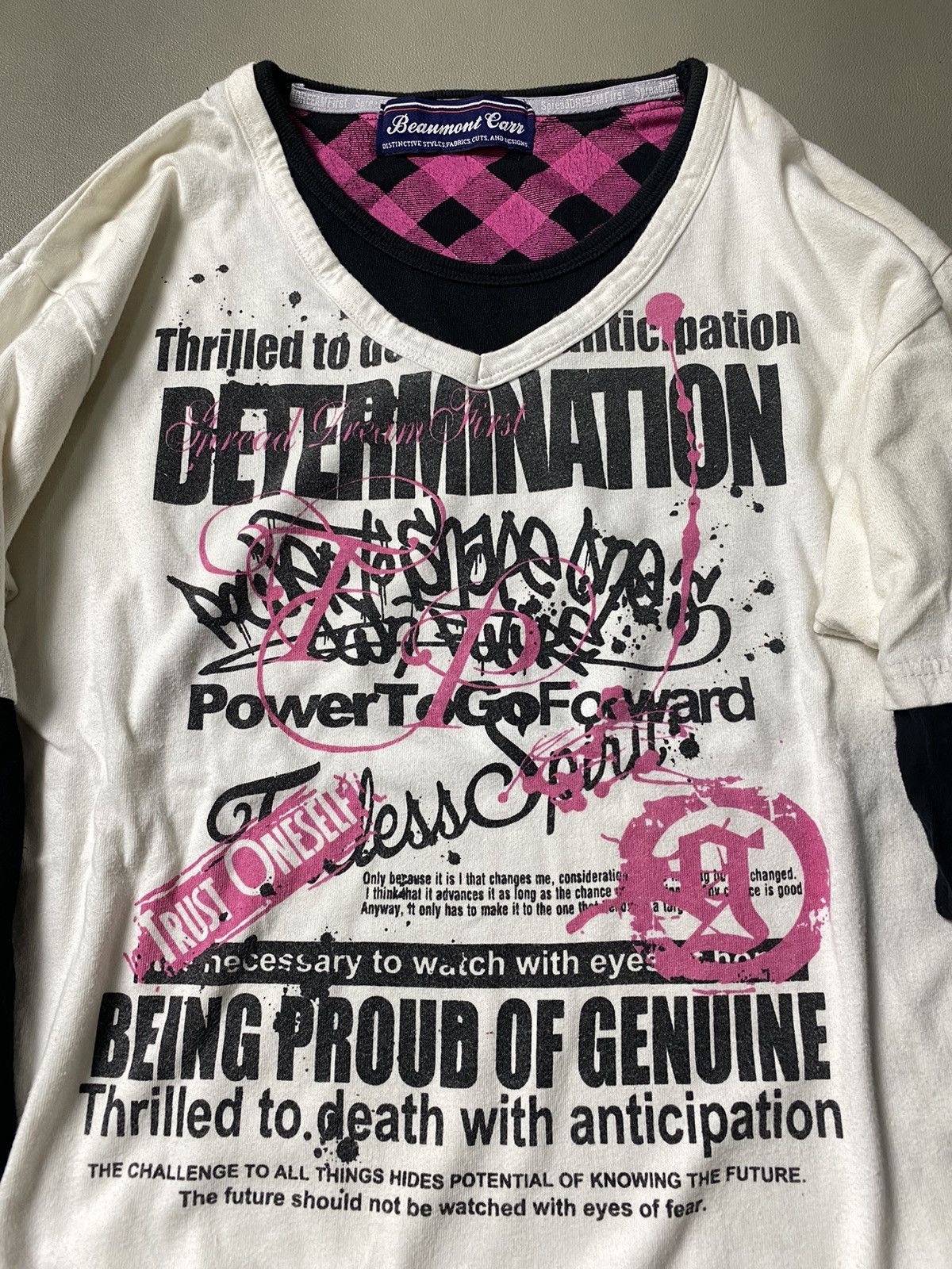 If Six Was Nine × Japanese Brand × Le Grande Bleu (L.G.B.) Beaumont Carr Poem Doublelayer Longsleeve Size US L / EU 52-54 / 3 - 4 Thumbnail