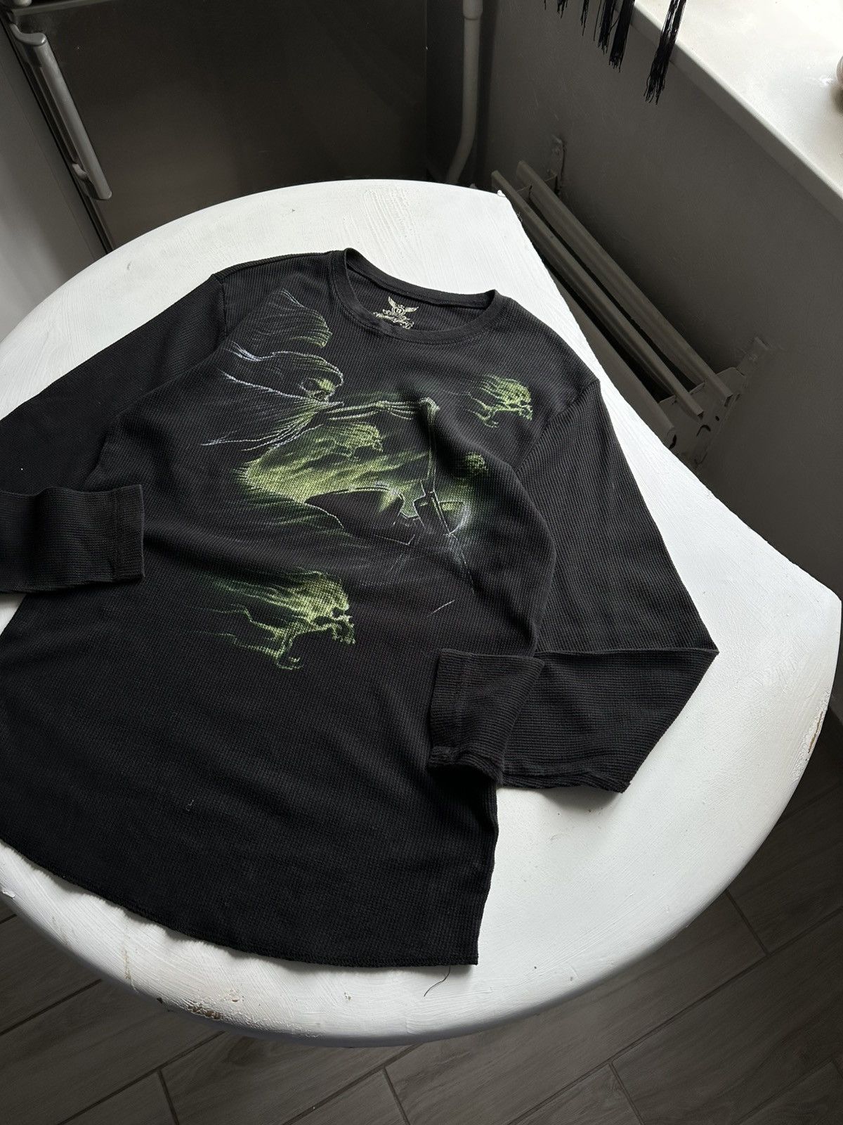 Other Vintage Y2K Fire Skull and Dragon Rock Tee Size US M / EU 48-50 / 2 - 2 Thumbnail