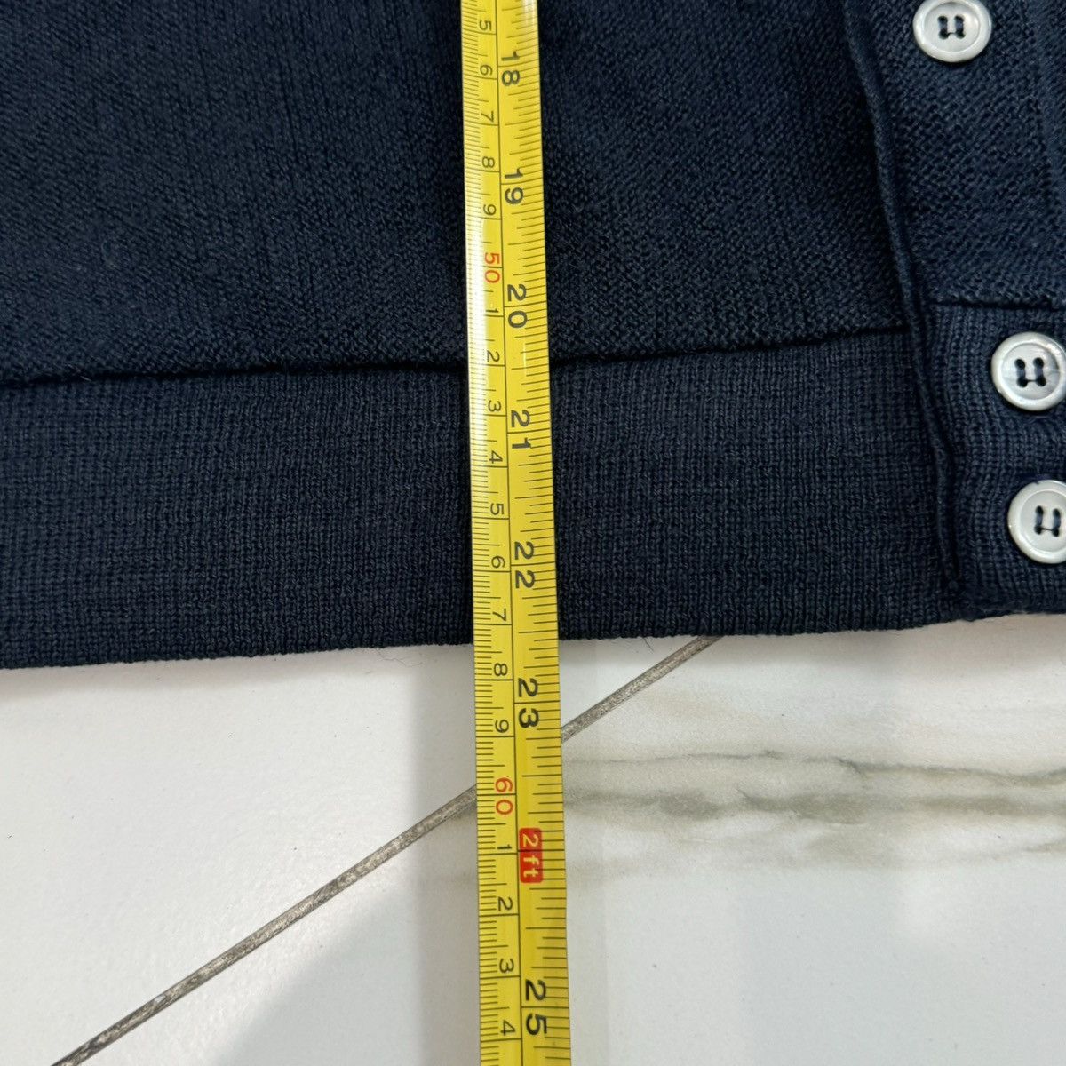 Lacoste × Vintage VINTAGE LACOSTE NAVY CARDIGAN! Size US M / EU 48-50 / 2 - 8 Thumbnail