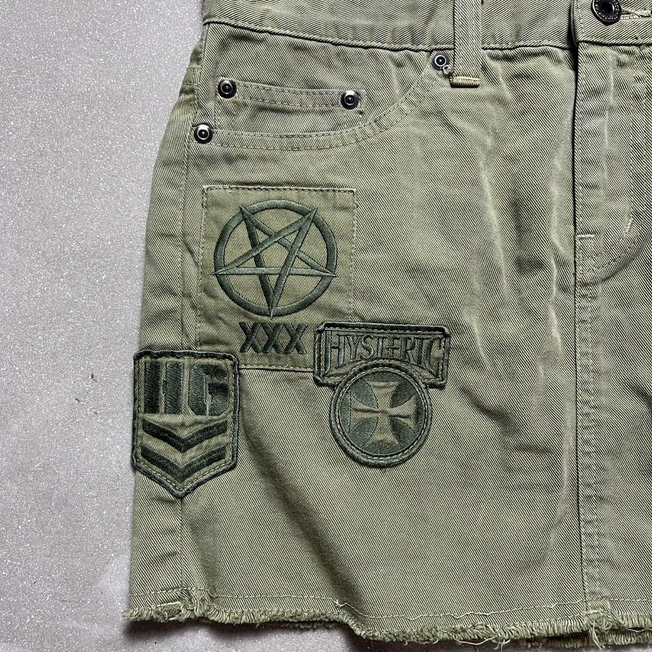 Hysteric Glamour × Le Grande Bleu (L.G.B.) Hysteric Glamour Army Military Style Mini Skirt Size 30" / US 8 / IT 44 - 2 Thumbnail