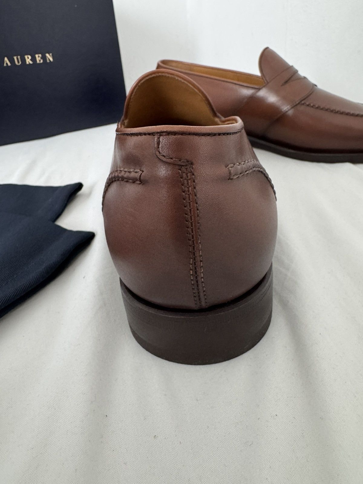 Ralph Lauren Purple Label Ralph Lauren Purple Label Meegan calfskin penny loafers Size US 10 / EU 43 - 7 Thumbnail
