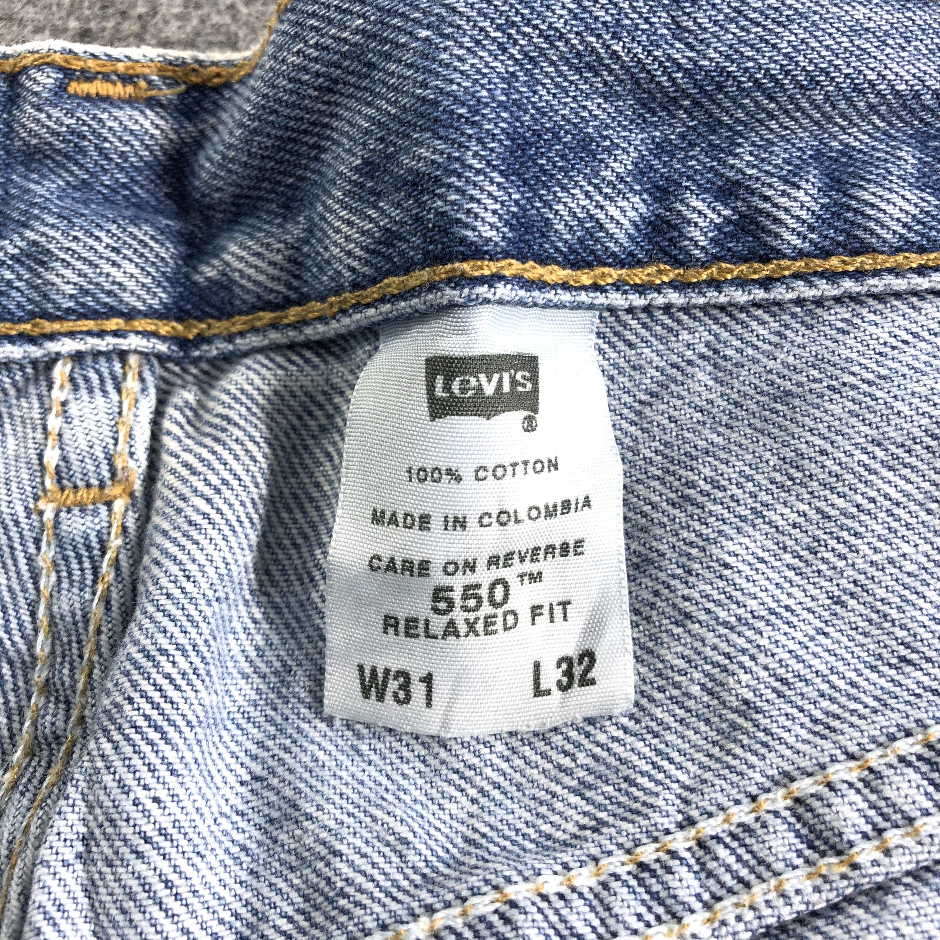 Levi's Vintage 90s Blue Wash Levis 550 Jeans-J3010 Size US 32 / EU 48 - 10 Thumbnail
