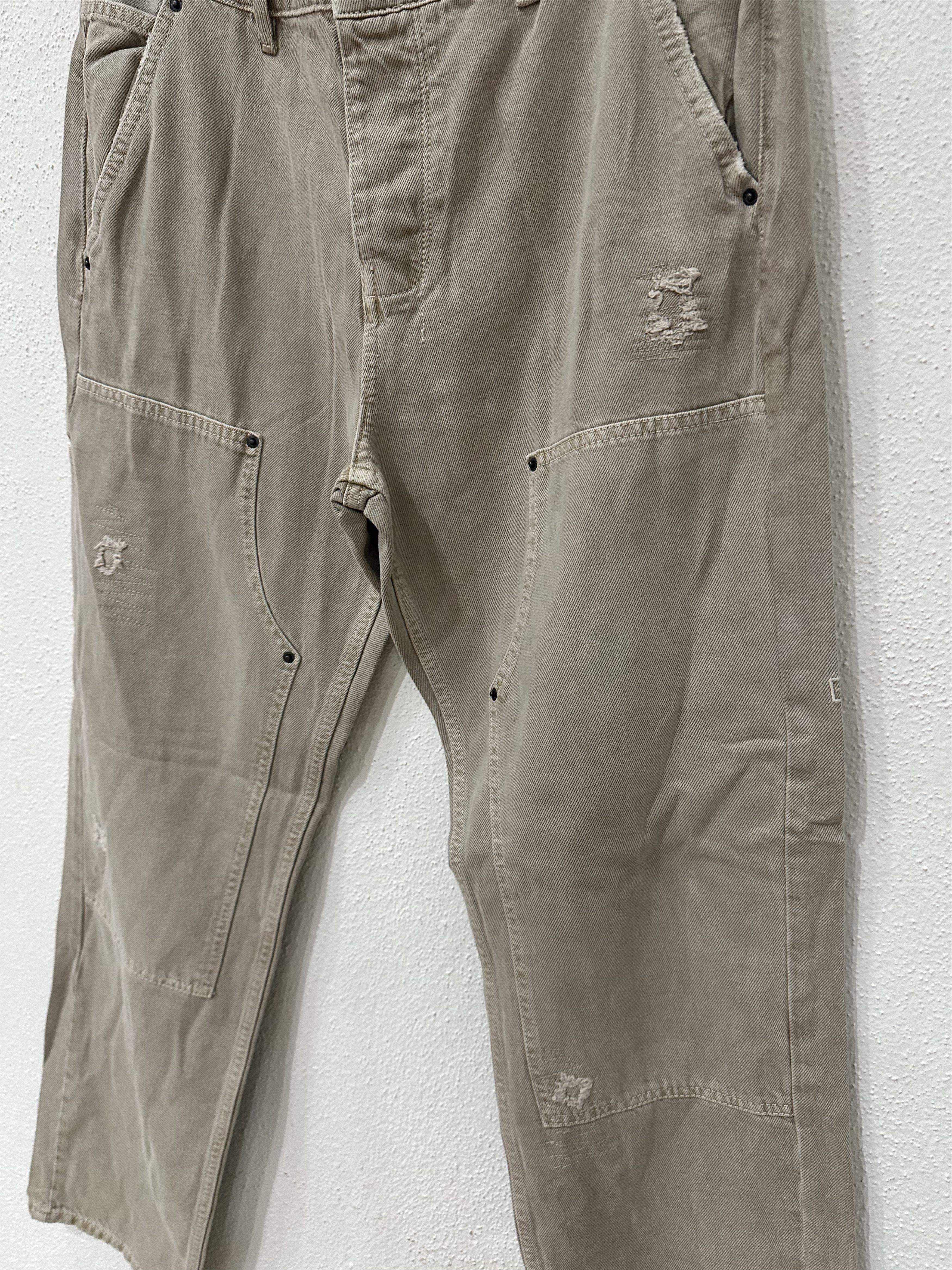 Ksubi Ksubi Operator Double Knee Jeans Brown Size 33 Size US 33 - 7 Thumbnail