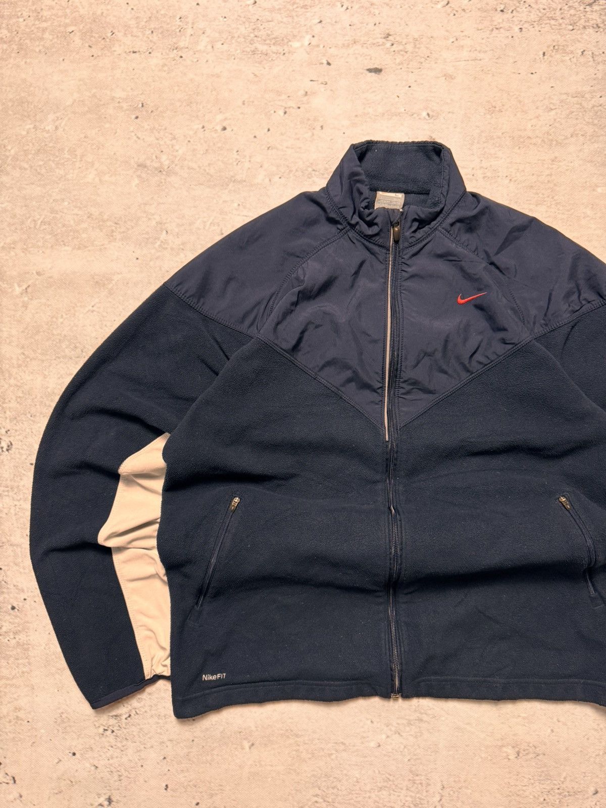 Nike × Vintage NIKE VINTAGE BASIC LOGO TEDDY FLEECE zip HOODIE Size US L / EU 52-54 / 3 - 2 Thumbnail