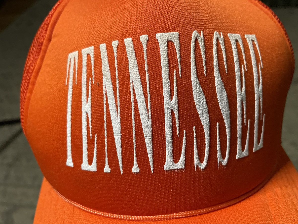 Vintage VINTAGE TENNESSEE TRUCKER HAT CAP SnapBack foam mesh orange Size ONE SIZE - 3 Thumbnail