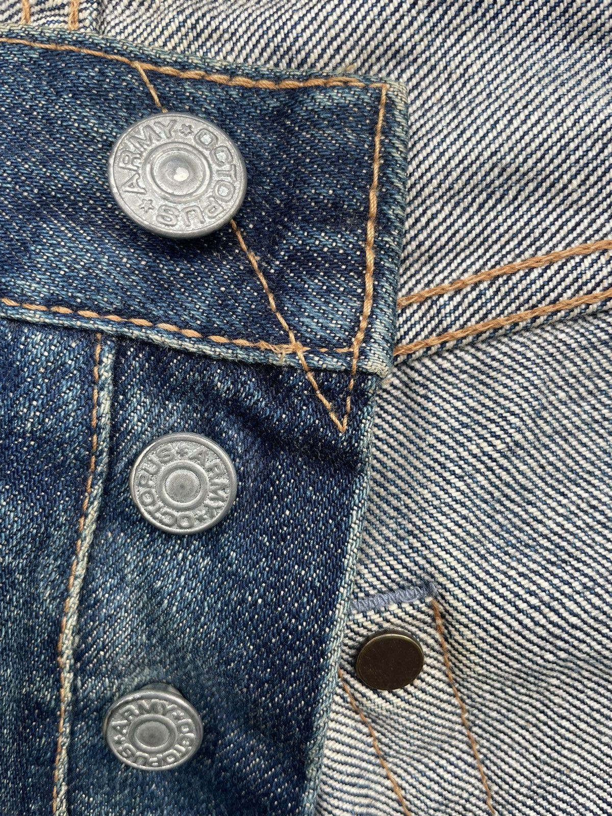 Octopus × Vintage Vintage Octopus Army Selvedge Distresed Denim Size US 30 / EU 46 - 20 Thumbnail