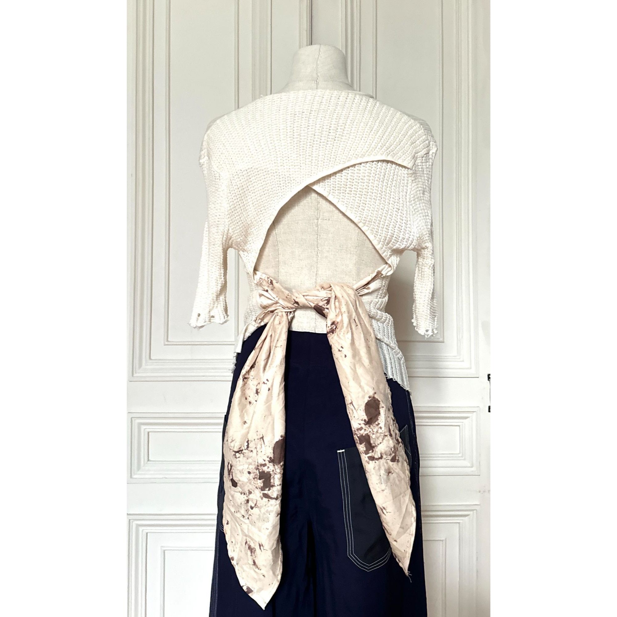Uma Wang Ivory Knitted Top Size M / US 6-8 / IT 42-44 - 3 Thumbnail