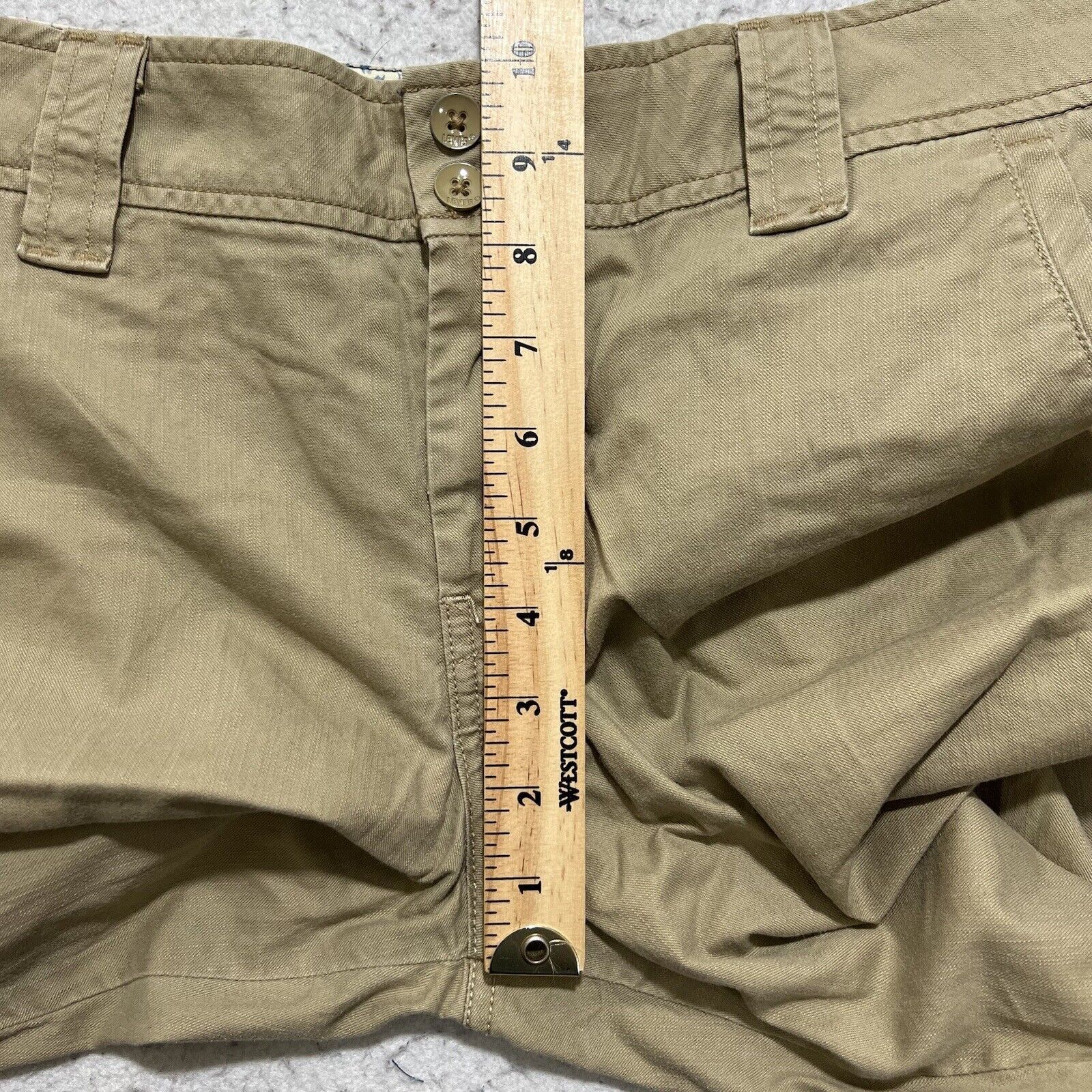 Levi's Levi's Tan Chino Khaki Shorts Crafted With Pride 10" Inseam Size 28" / US 6 / IT 42 - 11 Thumbnail