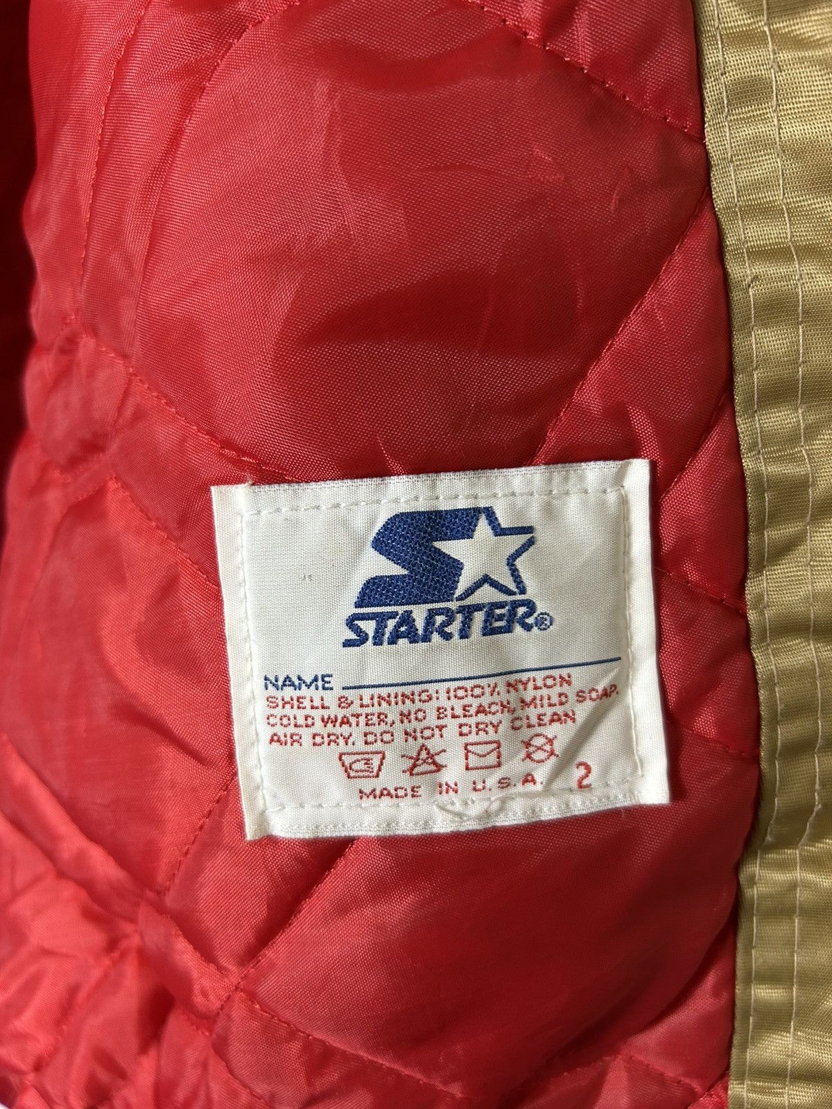 Starter ⚡️Vintage NFL 49ERS Starter 80s U.S.A Nylon Jacket Size US XL / EU 56 / 4 - 14 Thumbnail