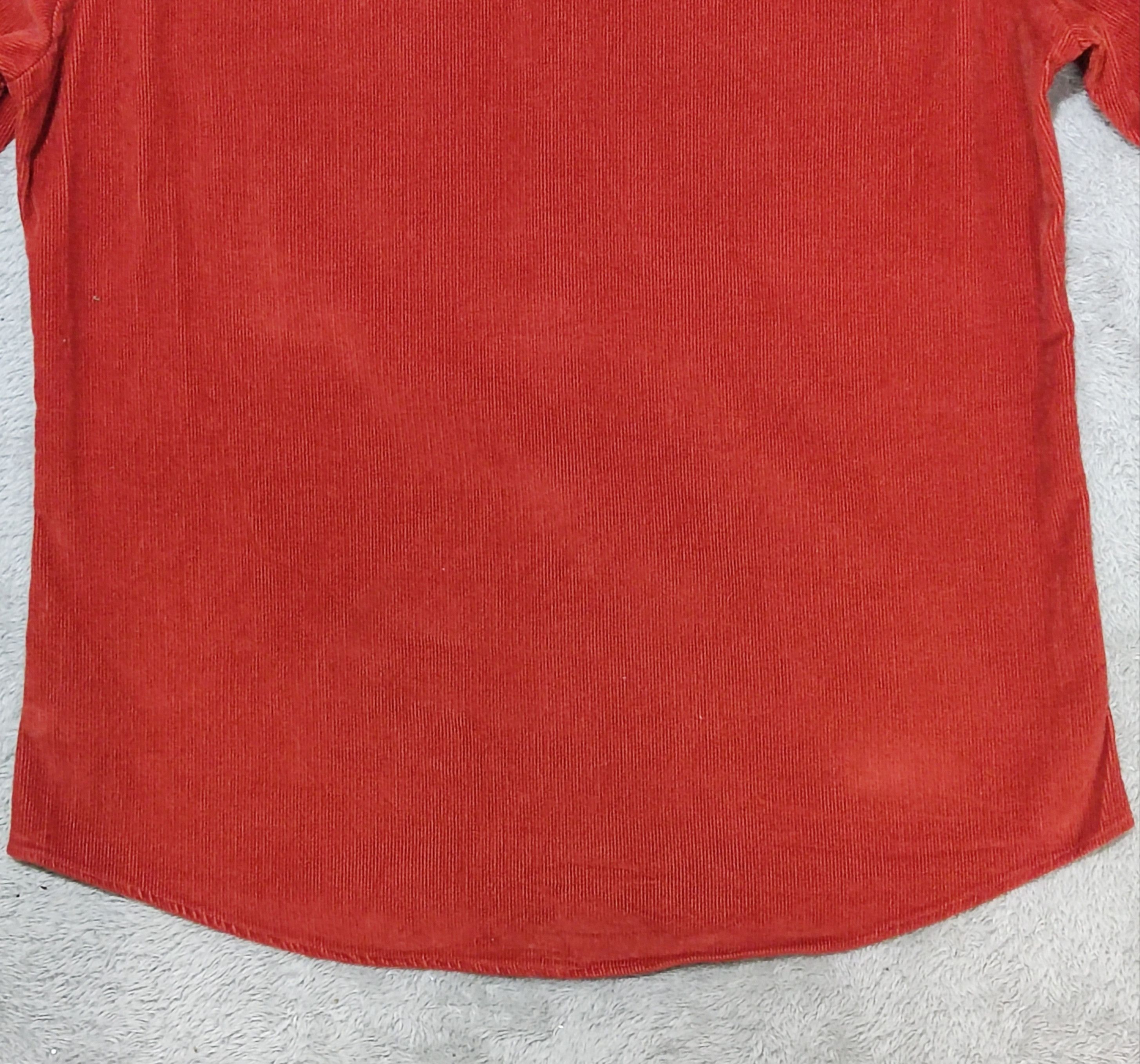 Polo Ralph Lauren VTG Polo Sport Ralph Lauren Sportswoman Red Corduroy Shirt Size S / US 4 / IT 40 - 8 Thumbnail