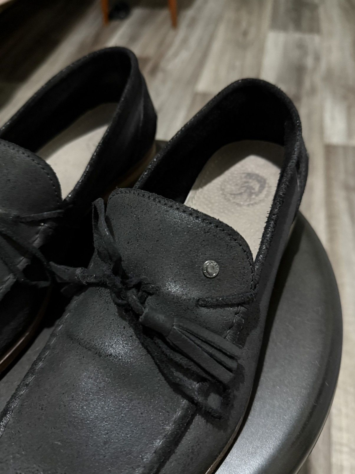 Diesel DIESEL RARE MEN’S BLACK LEATHER LOAFERS SLIP ON SHOES Size42 Size US 9.5 / EU 42-43 - 6 Thumbnail