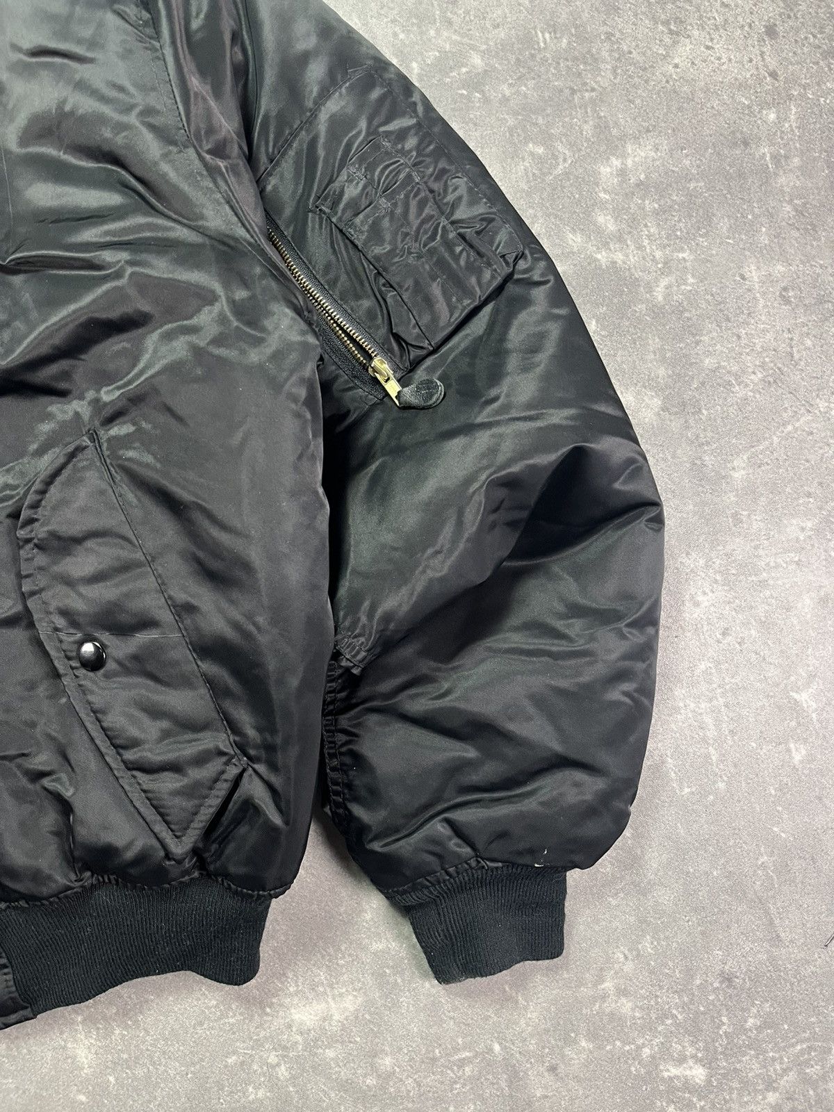 Japanese Brand Canyon Rock Vintage Black MA-1 Bomber Jacket XXL Baggy Size US XXL / EU 58 / 5 - 5 Thumbnail
