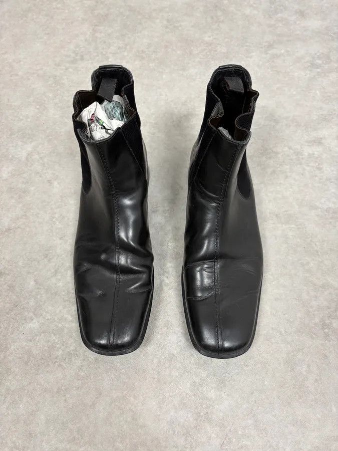 Prada 2000s Prada Black Premium Leather Chelsea Boots Size US 8.5 / EU 41-42 - 2 Thumbnail
